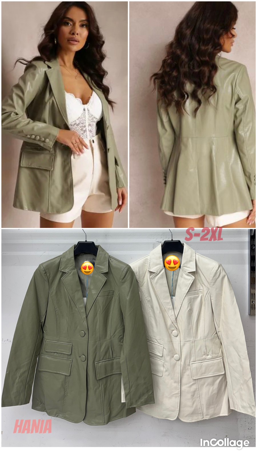 Kurtki skórzane damskie, Size s-2xl, paczka 5szt ,1kolor