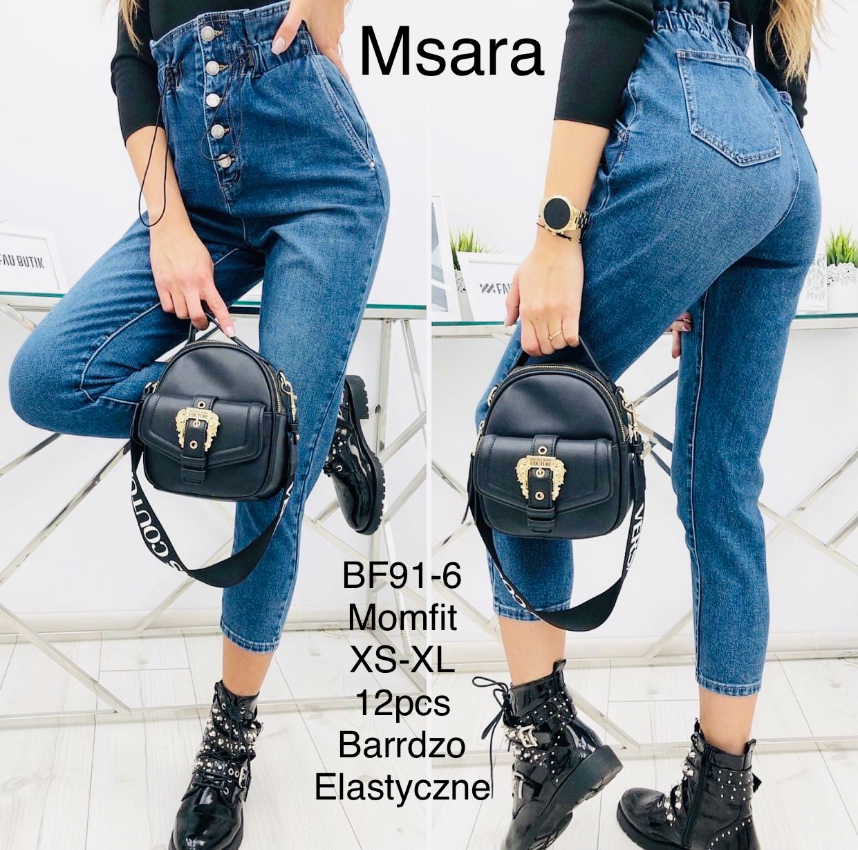 Jeansy damskie , Size xs-xl, paczka 12szt,1kolor