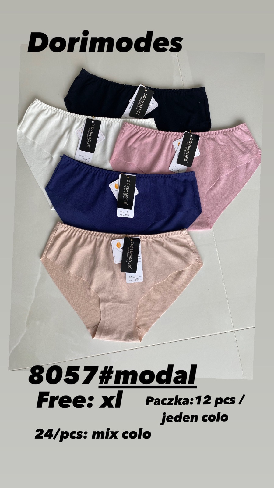 Majtki damskie , Size xl, paczka 24szt ,mix kolor