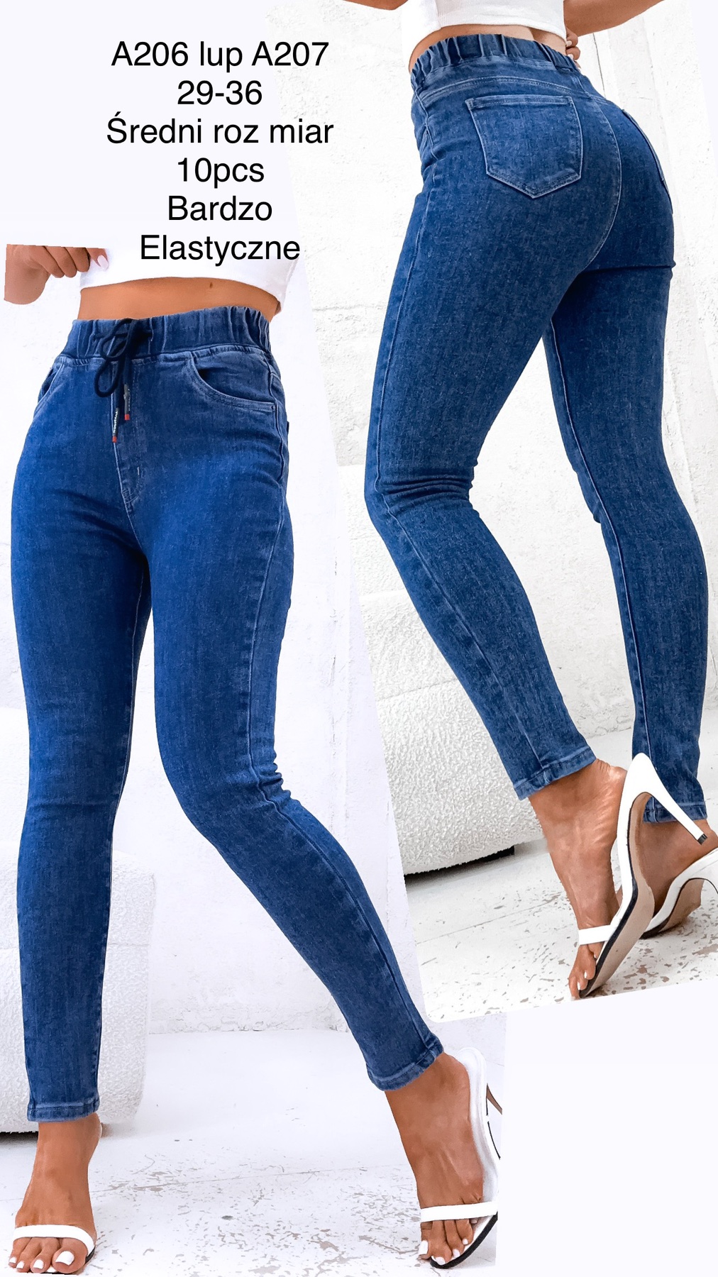 Jeansy  damskie , Size 29-36,paczka 10szt,1kolor