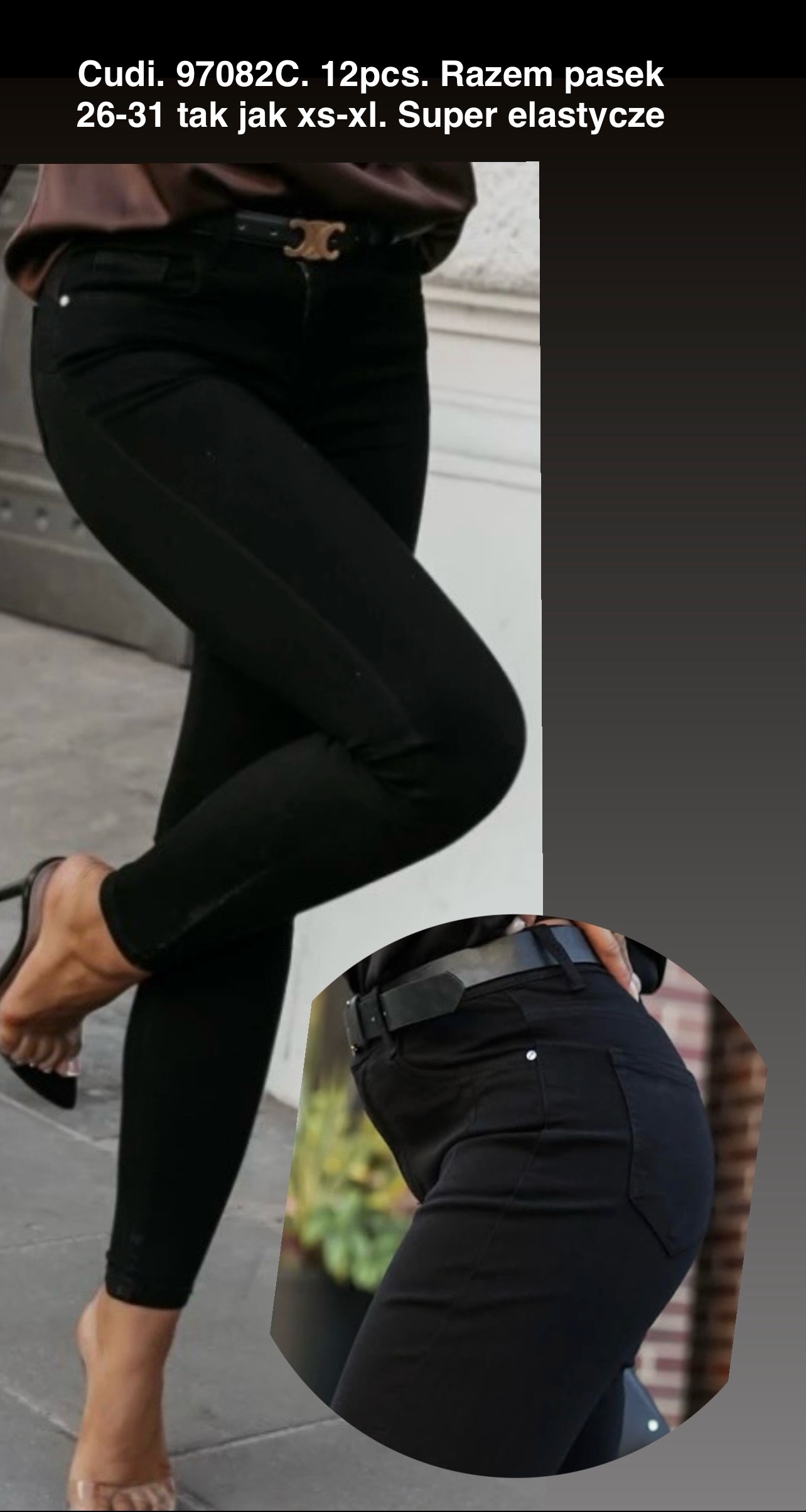 Jeansy damskie , Size xs-xl, paczka 12szt,1kolor