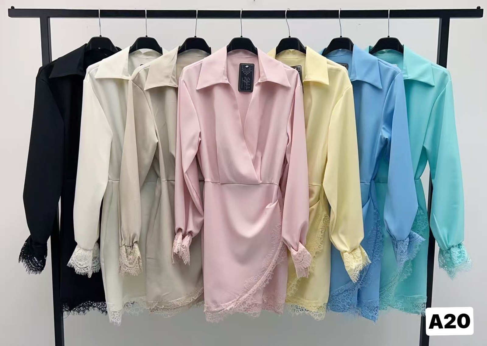 Sukienki Damskie wloskie, Size uni, paczka 6szt ,mix kolor