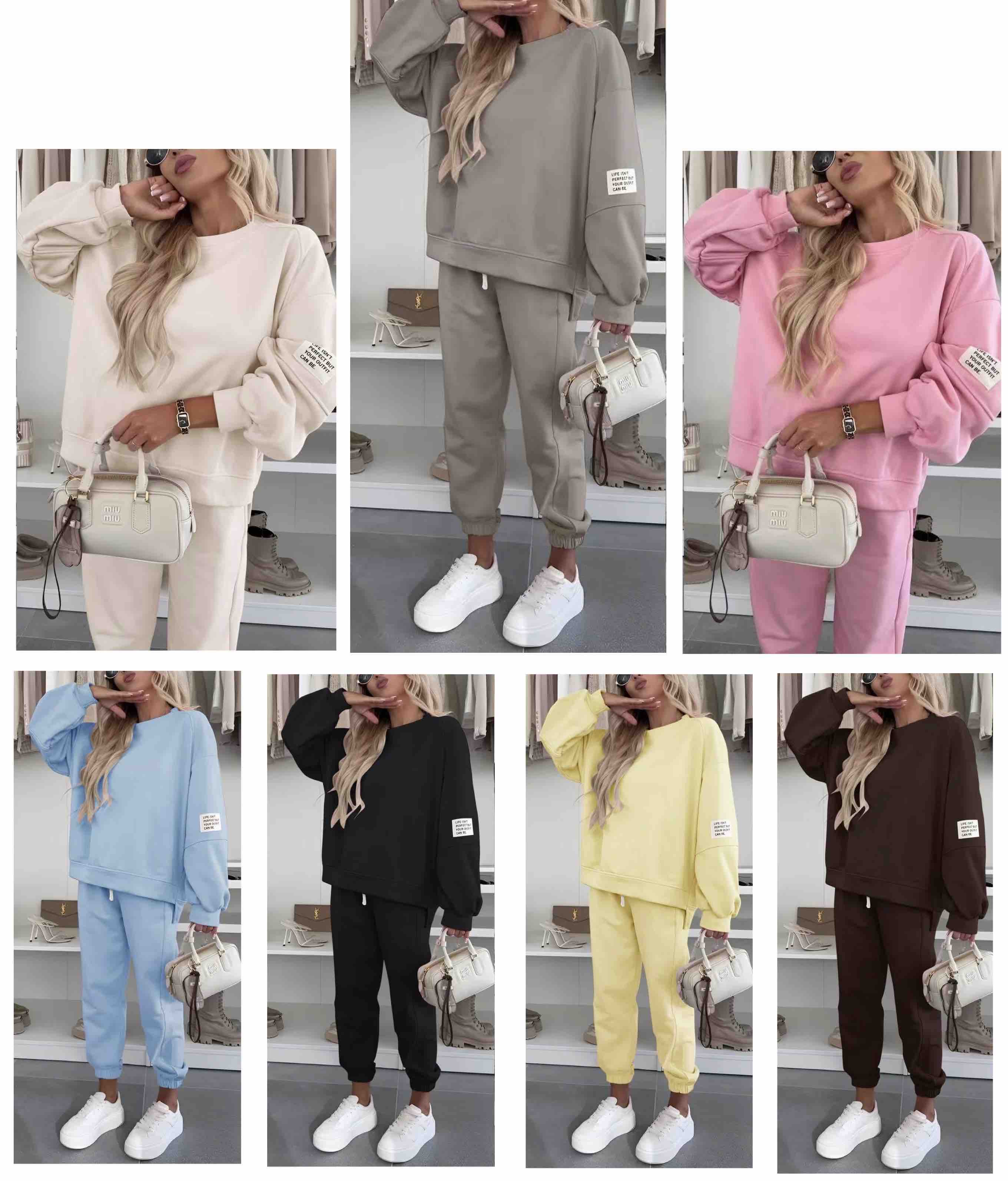 Komplety  Damskie  WŁOSKA  , Size uni, paczka 6szt ,mix kolor