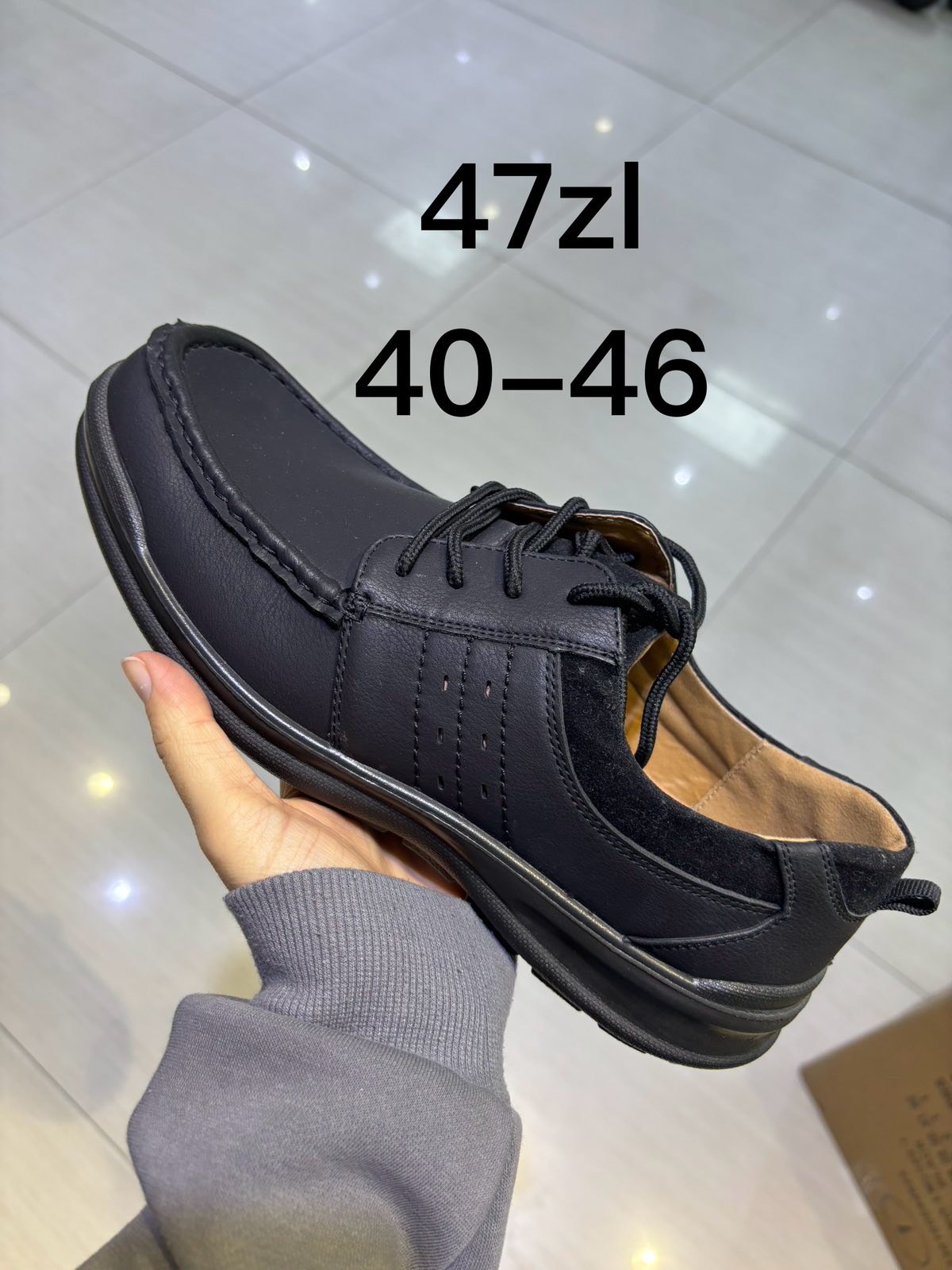 Buty Półbuty Męskie (40-46, 12par)