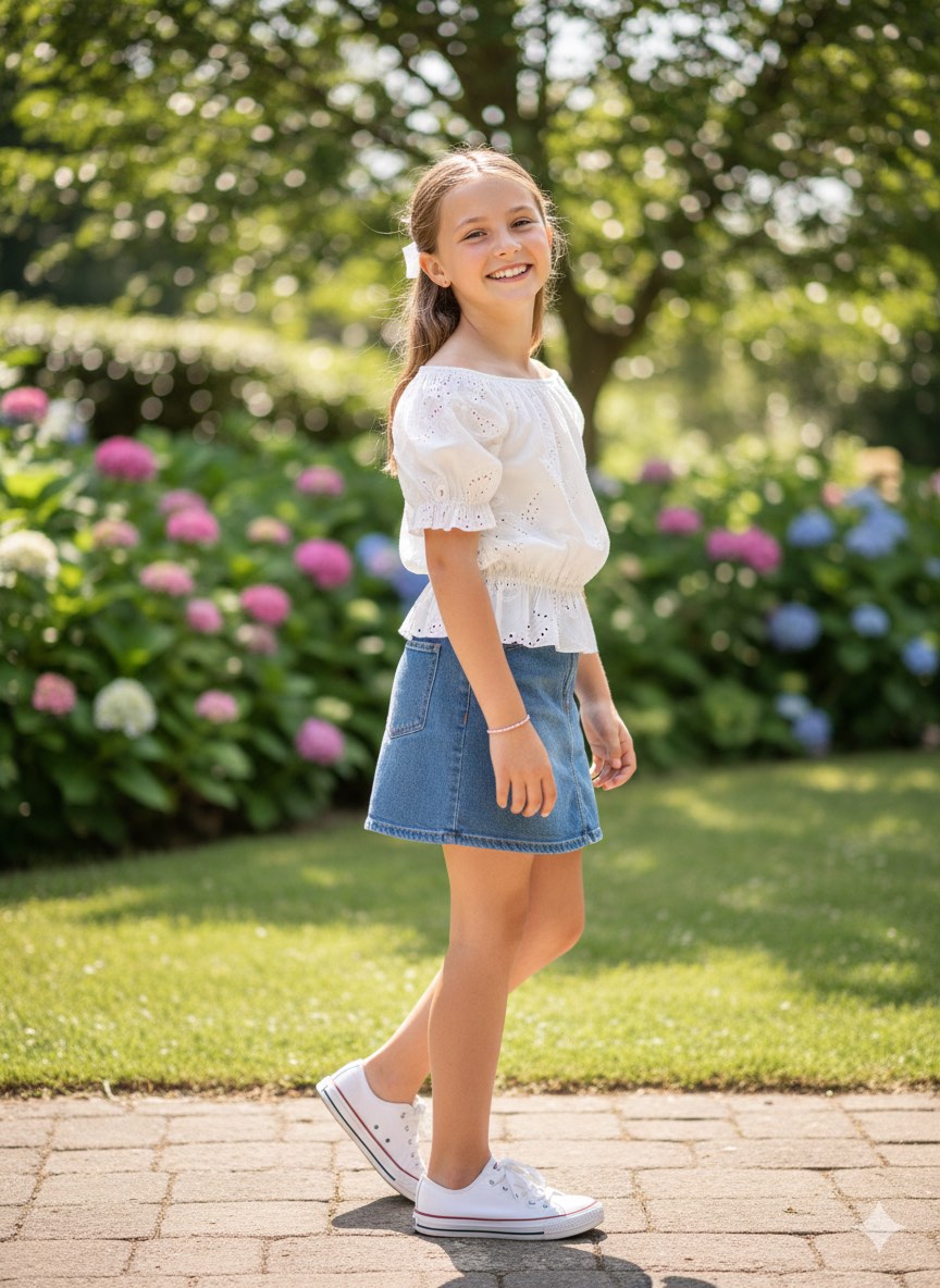 Bluzki DZIECIĘCA , Size 4-14lat, paczka 6szt ,1kolor