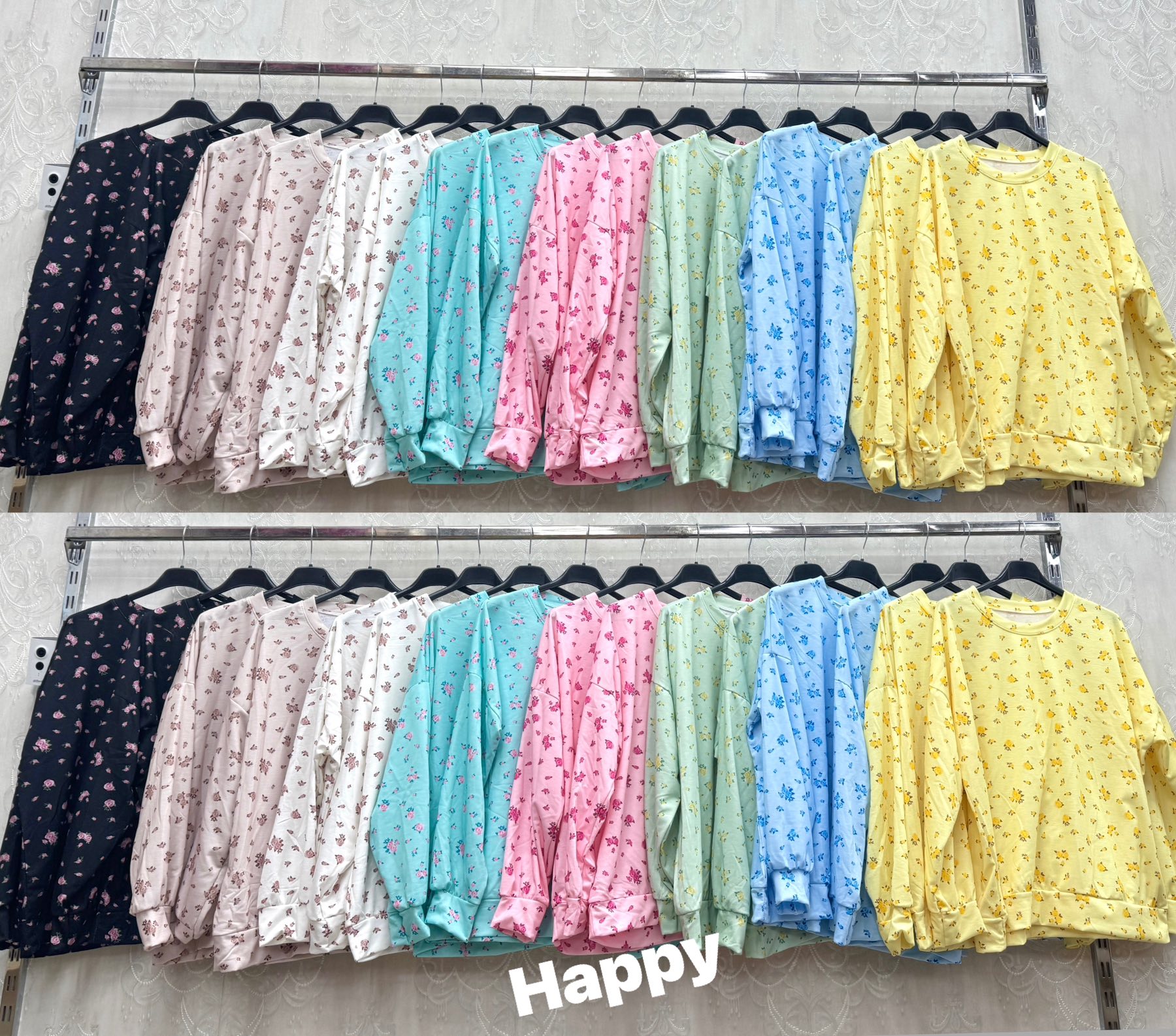 Bluzki  Damskie  WŁOSKA  , Size uni, paczka 6szt ,mix kolor