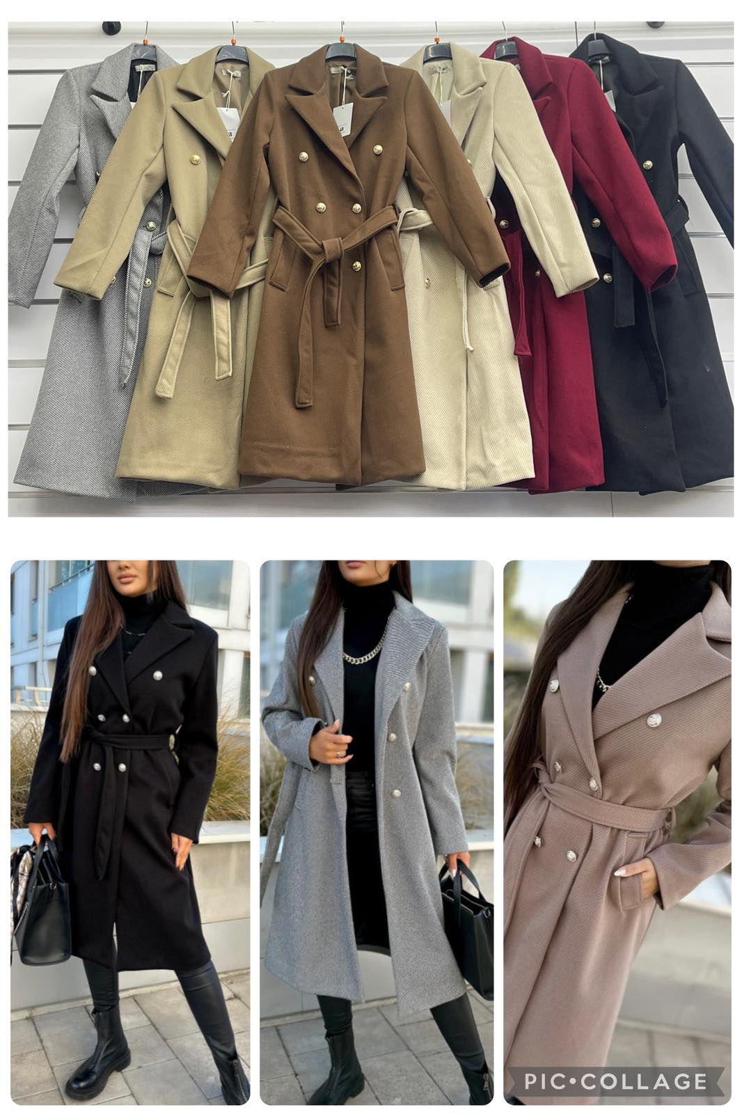 Płaszcz Damskie wloskie, Size s-2xl, paczka 5szt ,1kolor