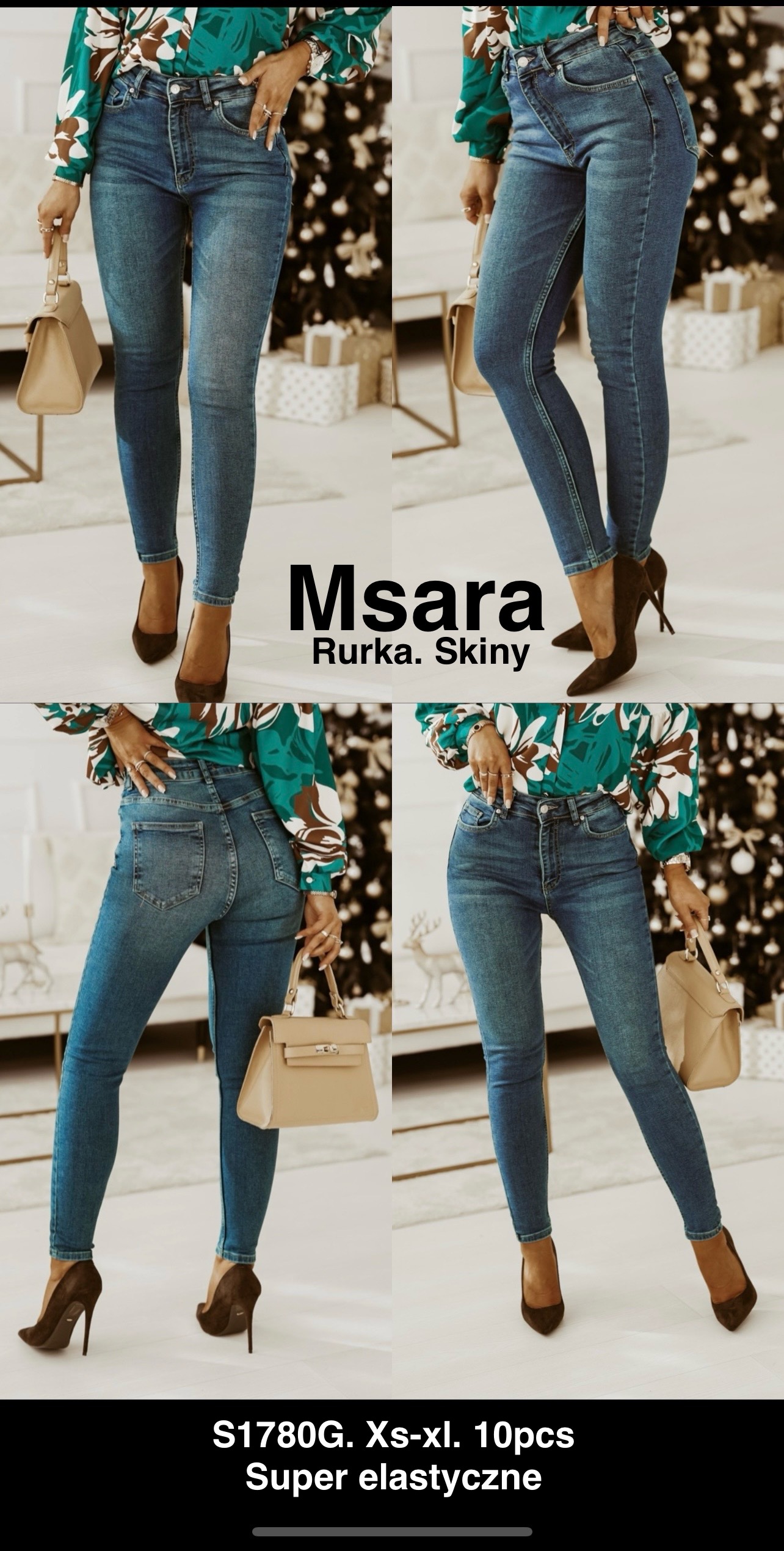 Jeansy damskie , Size xs-xl, paczka 10szt,1kolor