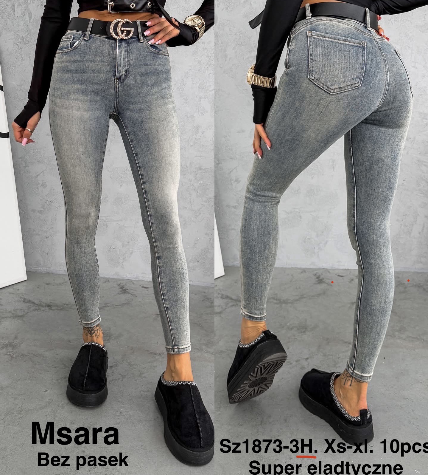 Jeansy damskie , Size xs-xl, paczka 10szt,1kolor