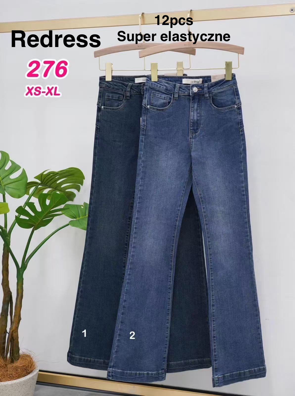 Jeansy damskie , Size xs-xl, paczka 12szt,1kolor