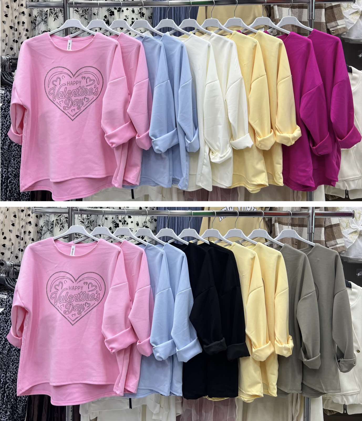 Bluzki Damskie  WŁOSKA  , Size uni, paczka 6szt ,mix kolor