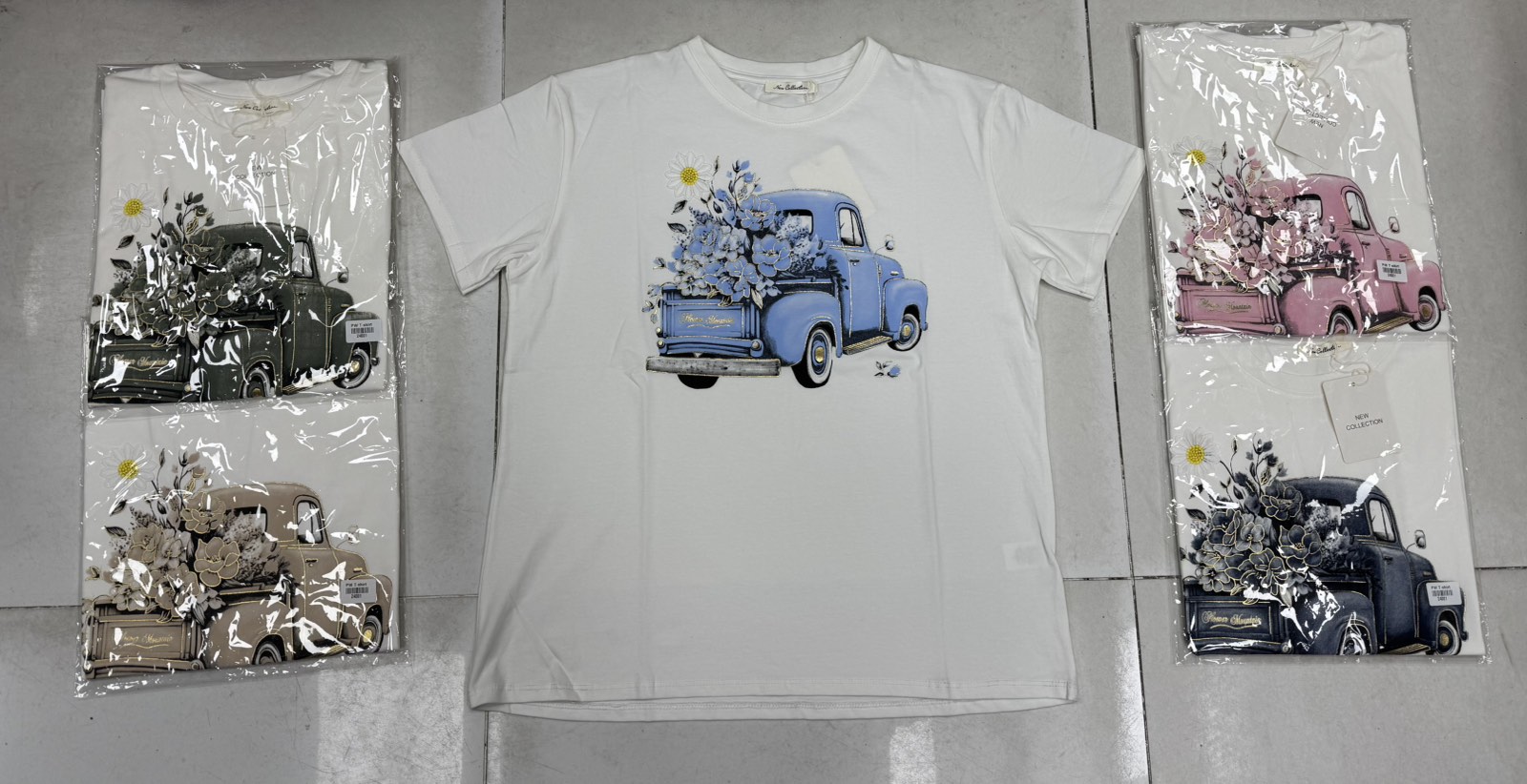 Bluzki  Damskie  WŁOSKA  , Size uni, paczka 6szt ,mix kolor