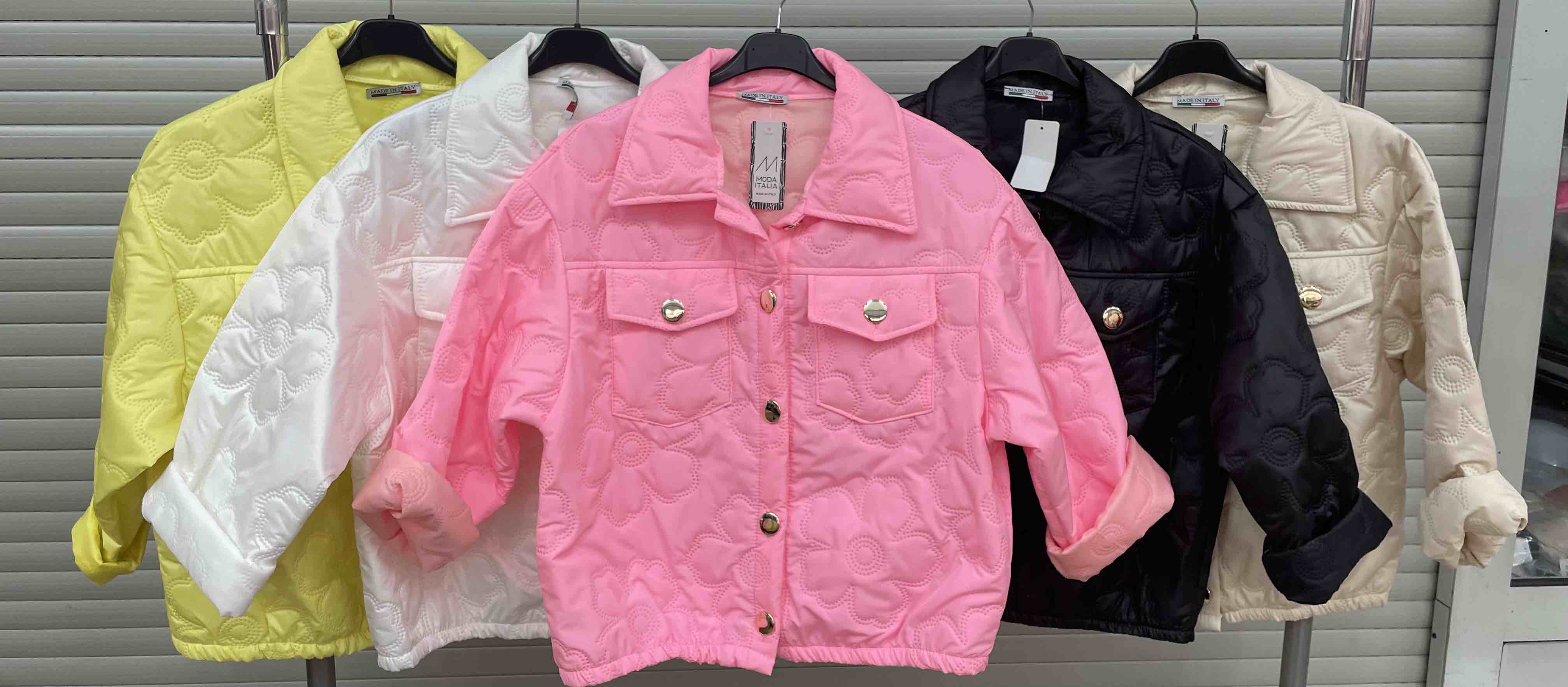 Kurtki Damskie  WŁOSKA  , Size uni, paczka 6szt ,mix kolor