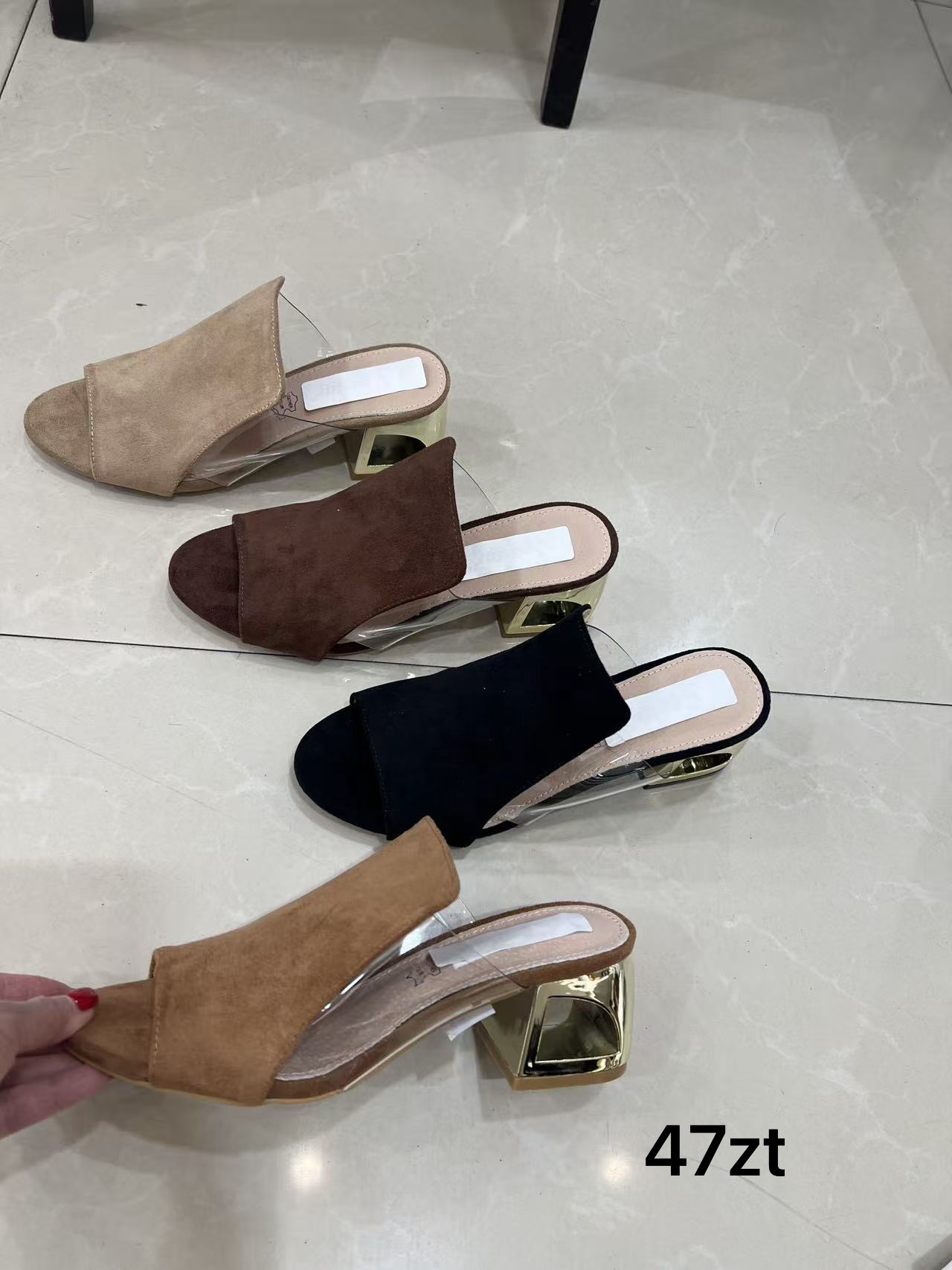 Klapki na Koturnie Damskie (36-41, 12par)