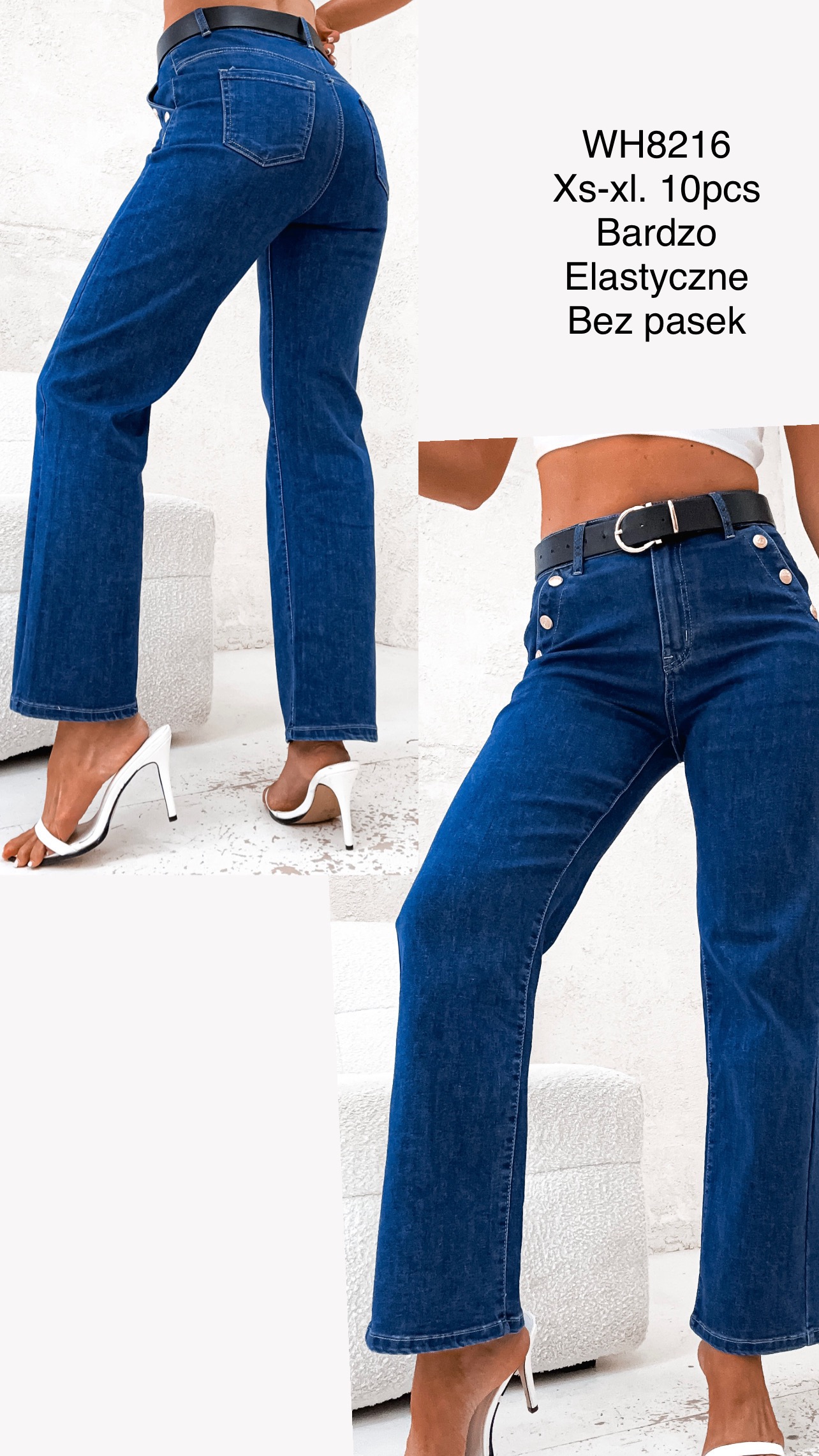 Jeansy damskie , Size xs-xl, paczka 10szt,1kolor