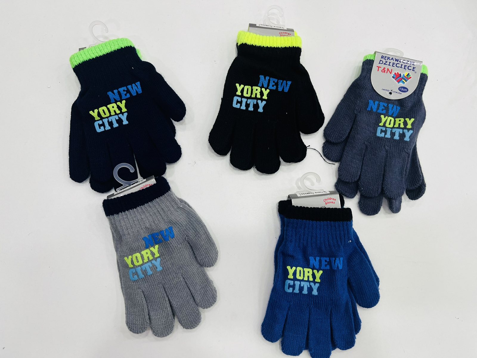 Rękawiczki  DZIECIĘCA, paczka 12szt,mix kolor