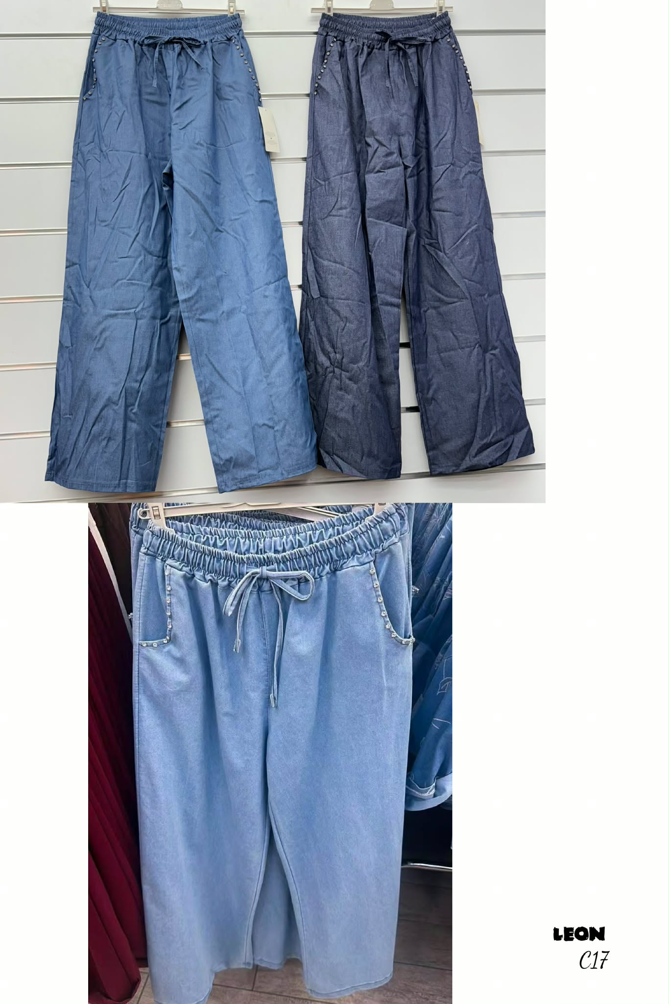 Spodnie damskie tureckie, Size uni, paczka 6szt,mix kolor