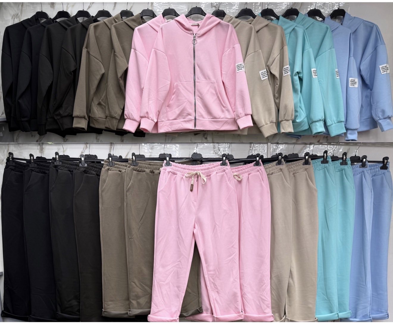 Komplety Damskie  WŁOSKA  , Size uni, paczka 6szt ,mix kolor