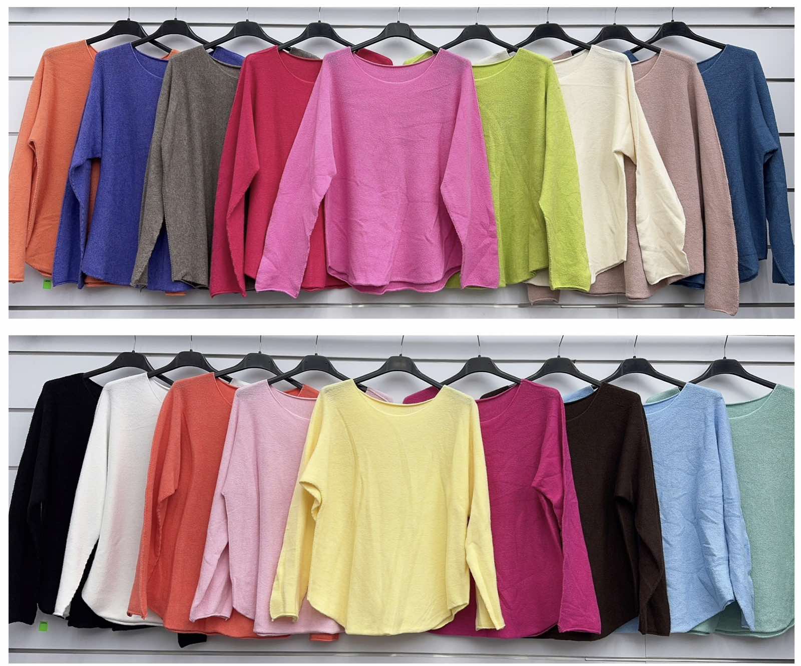 Swetry Damskie  WŁOSKA  , Size uni, paczka 6szt ,mix kolor