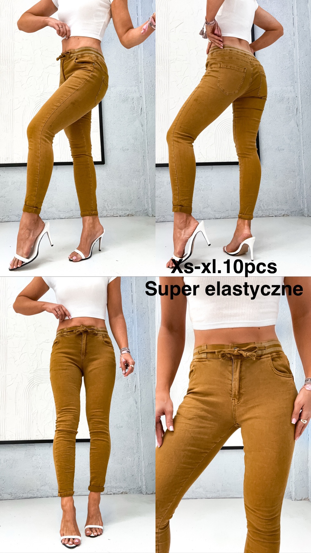 Jeansy  damskie , Size xs-xl,paczka 10szt,1kolor