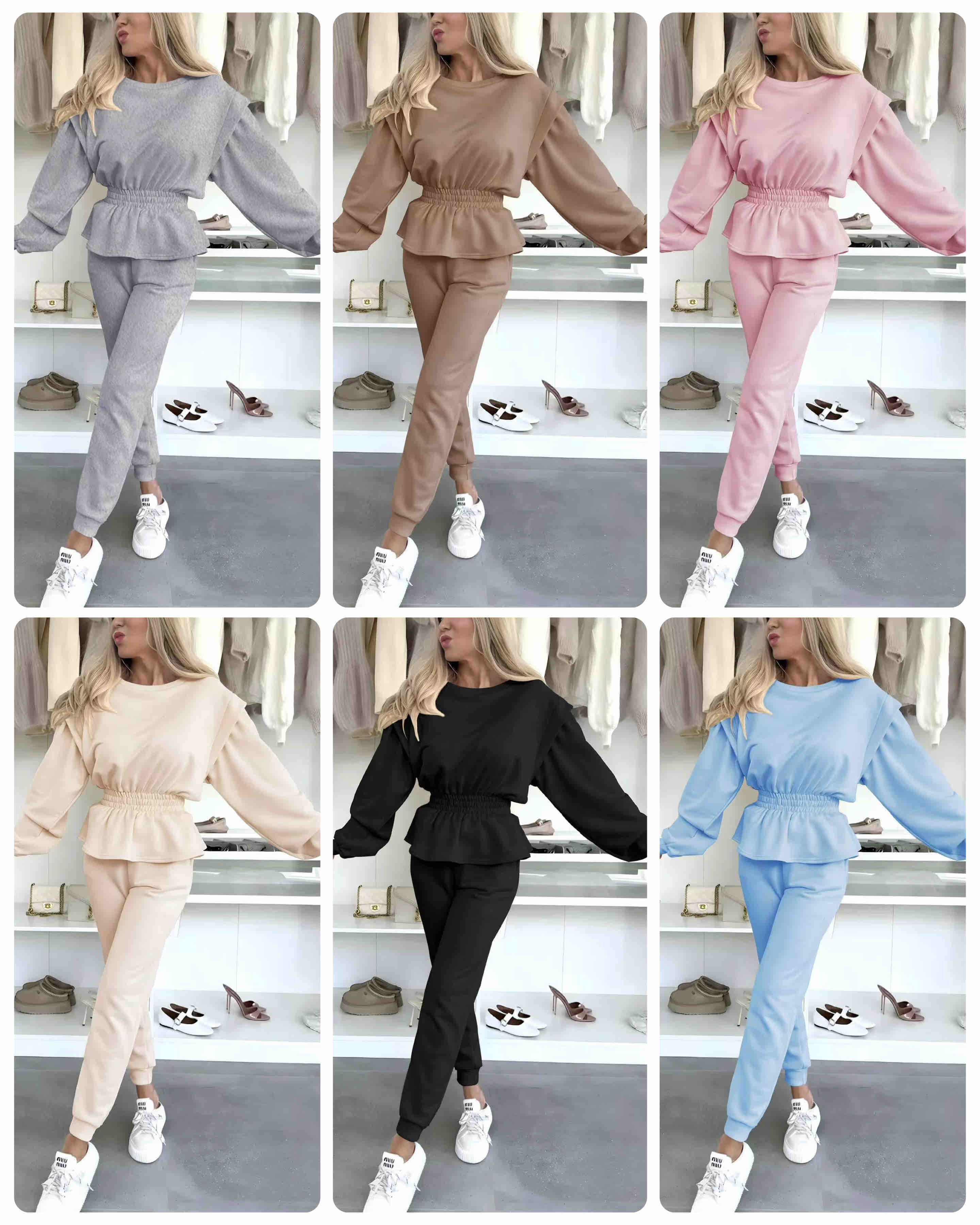 Komplety  Damskie  WŁOSKA  , Size uni, paczka 6szt ,mix kolor