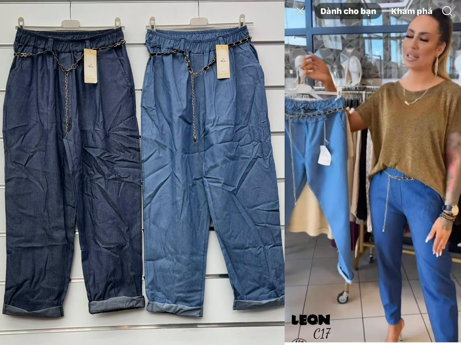 Spodnie damskie tureckie, Size uni, paczka 6szt,mix kolor