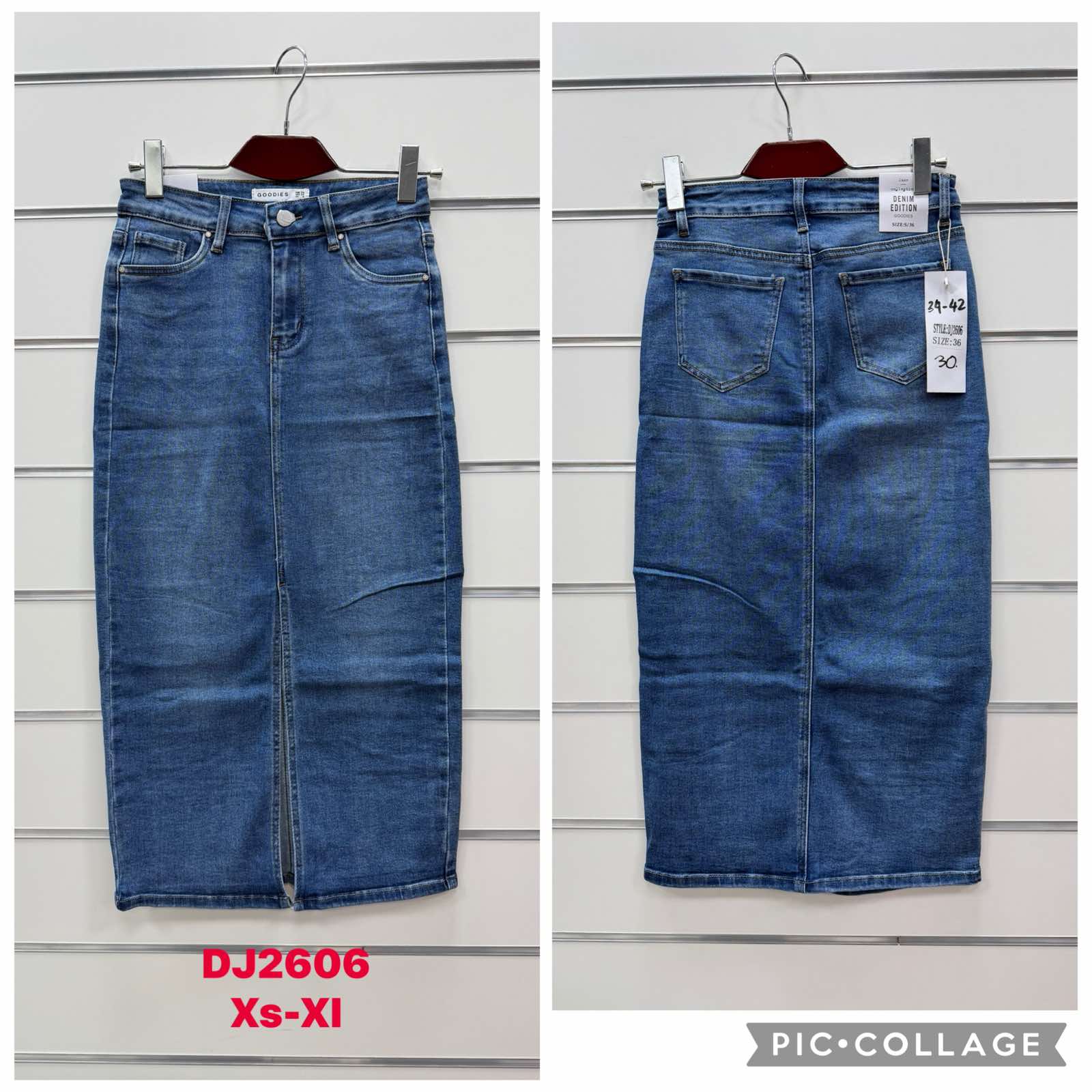 Spódnica Jeansowe damskie , Size xs-xl,paczka 10szt,1kolor