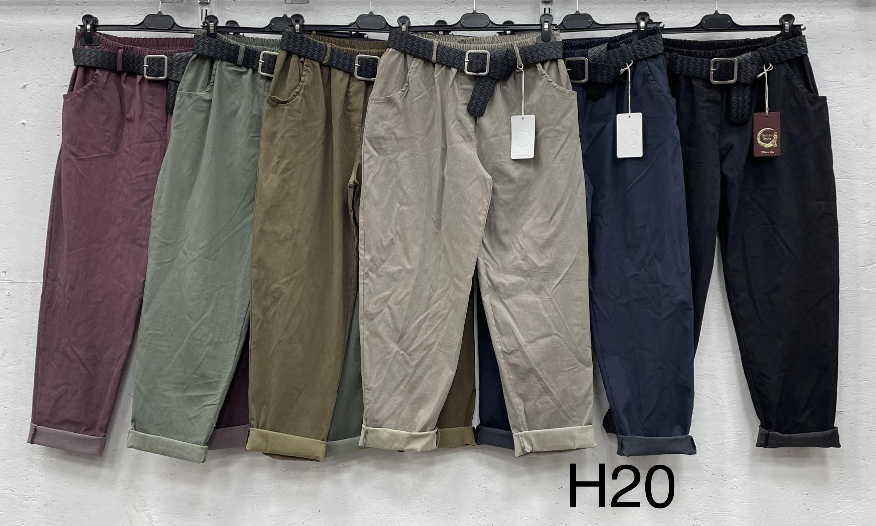 Spodnie Damskie  WŁOSKA  , Size uni, paczka 6szt ,mix kolor