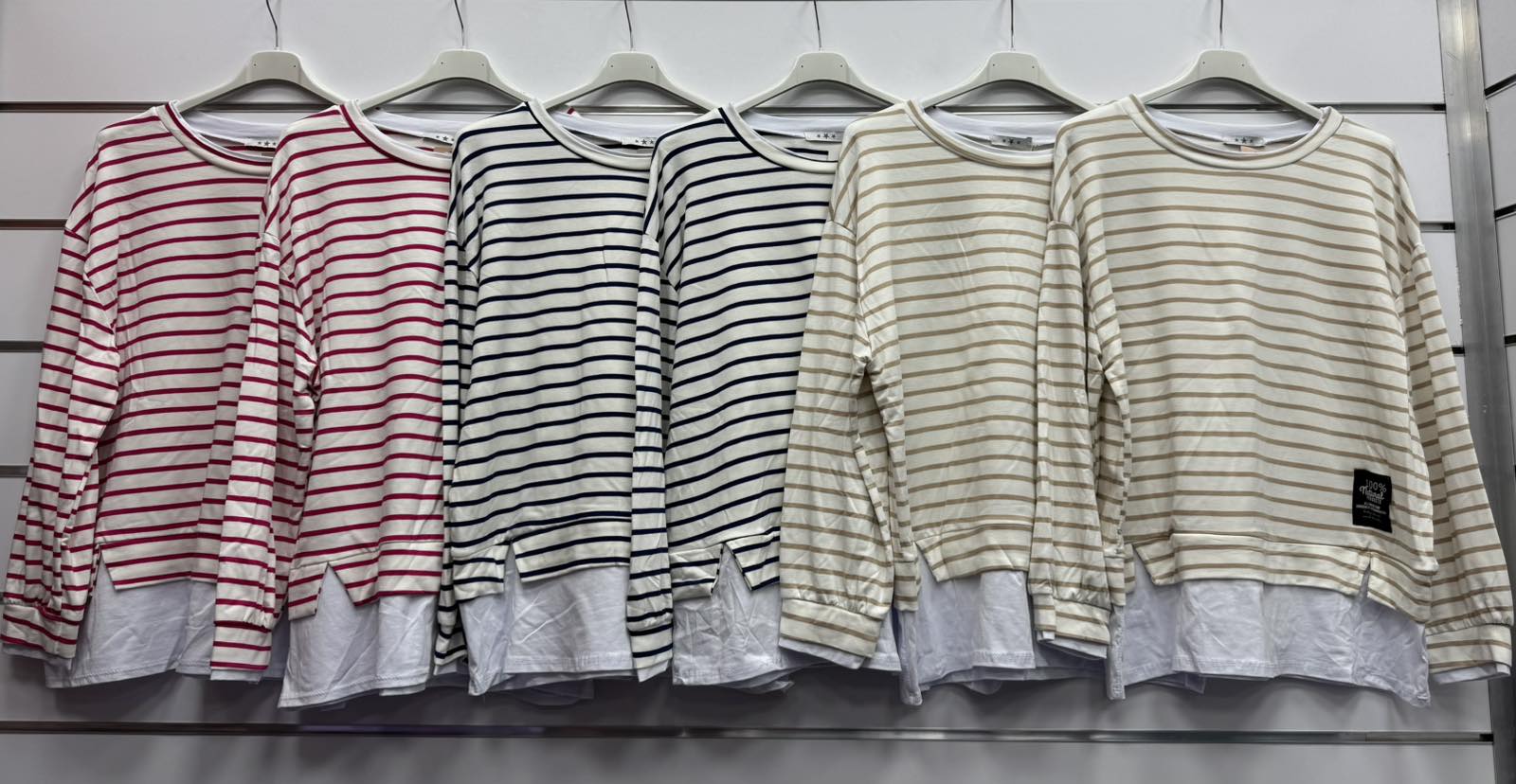 Bluzki Damskie  WŁOSKA  , Size uni, paczka 6szt ,mix kolor