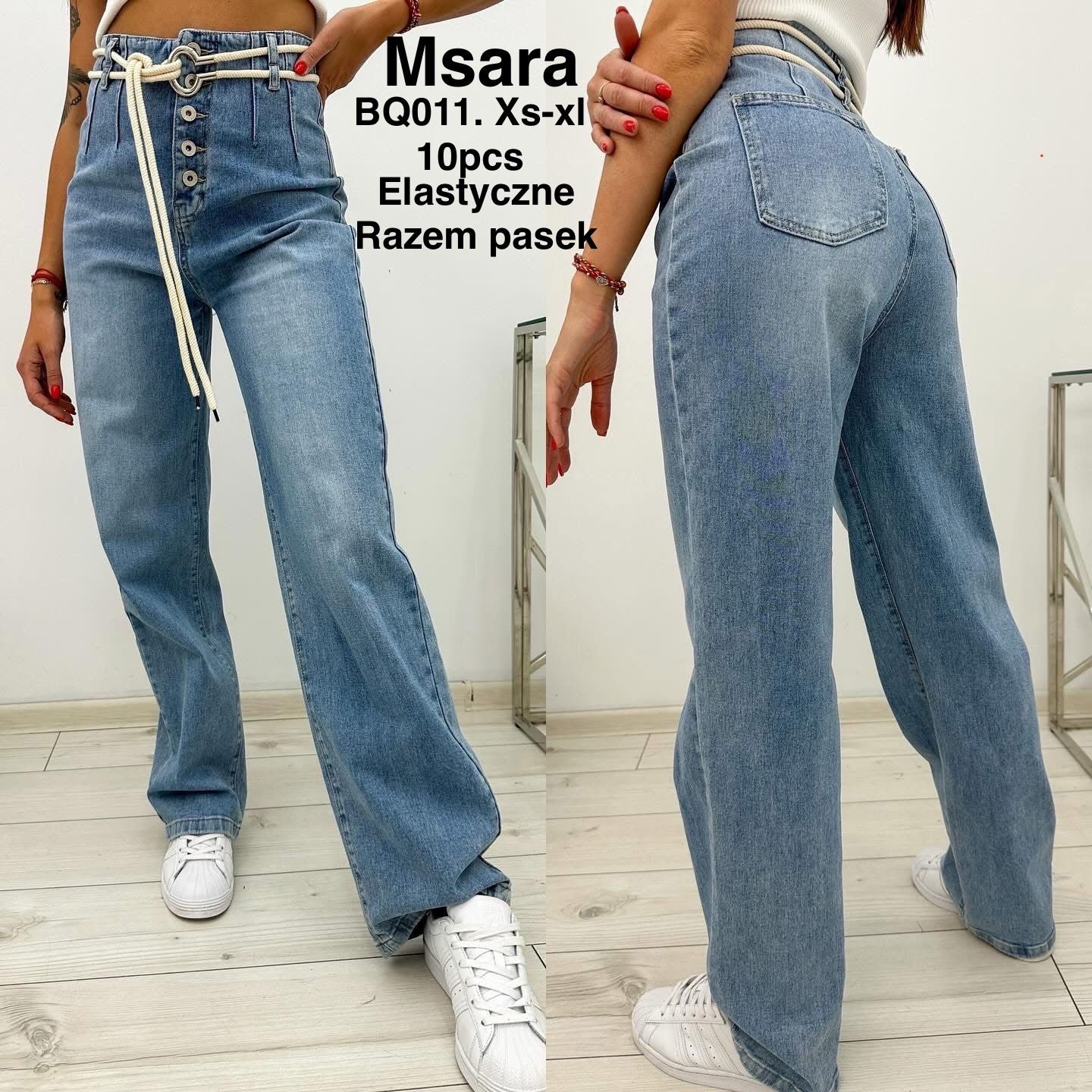Jeansy damskie , Size xs-xl, paczka 10szt,1kolor