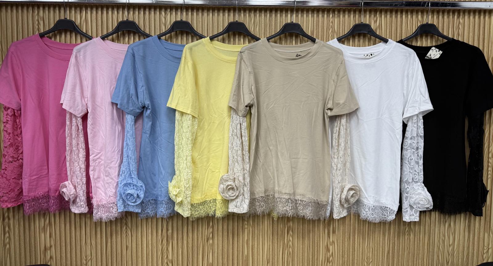 Bluzki Damskie  WŁOSKA  , Size uni, paczka 6szt ,mix kolor