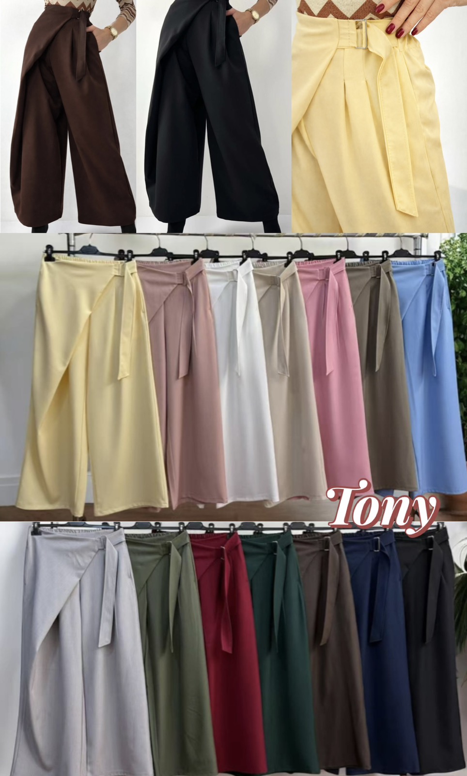 Spodnie Damskie  WŁOSKA  , Size uni, paczka 6szt ,mix kolor