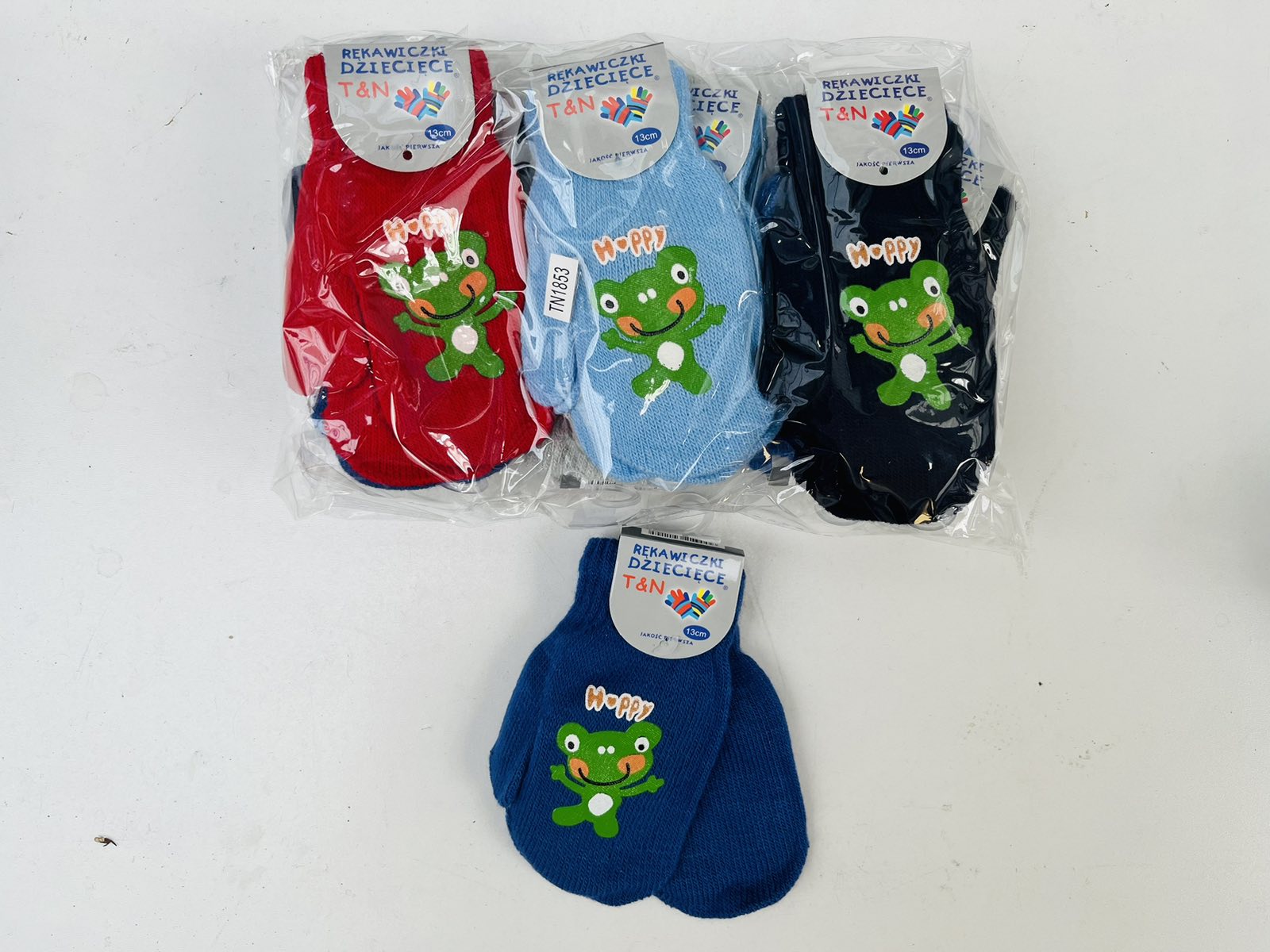 Rękawiczki  Cienki  DZIECIĘCA, paczka 12szt,mix kolor