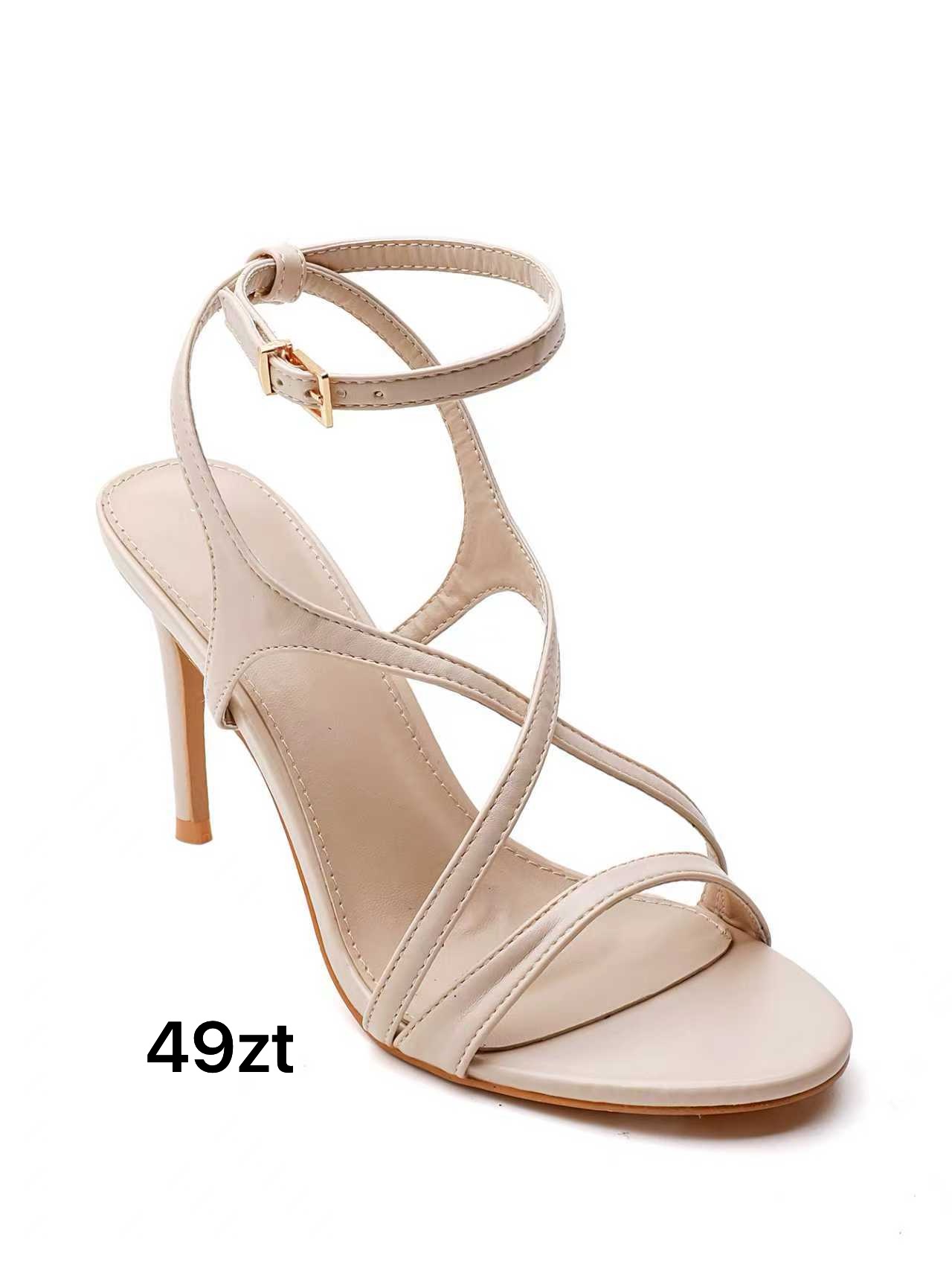 Sandały na Obcasie Damskie (36-41, 12par)
