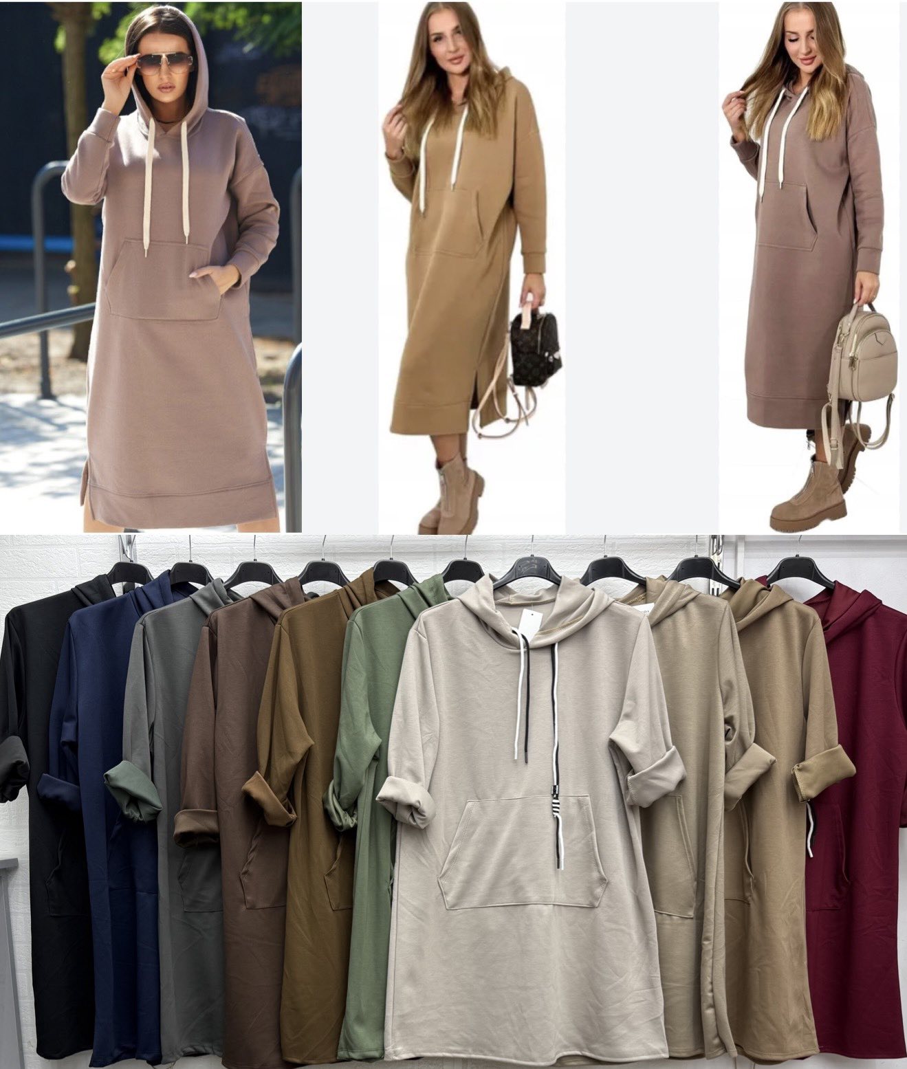 Sukienki Damskie  WŁOSKA  , Size uni, paczka 6szt ,mix kolor