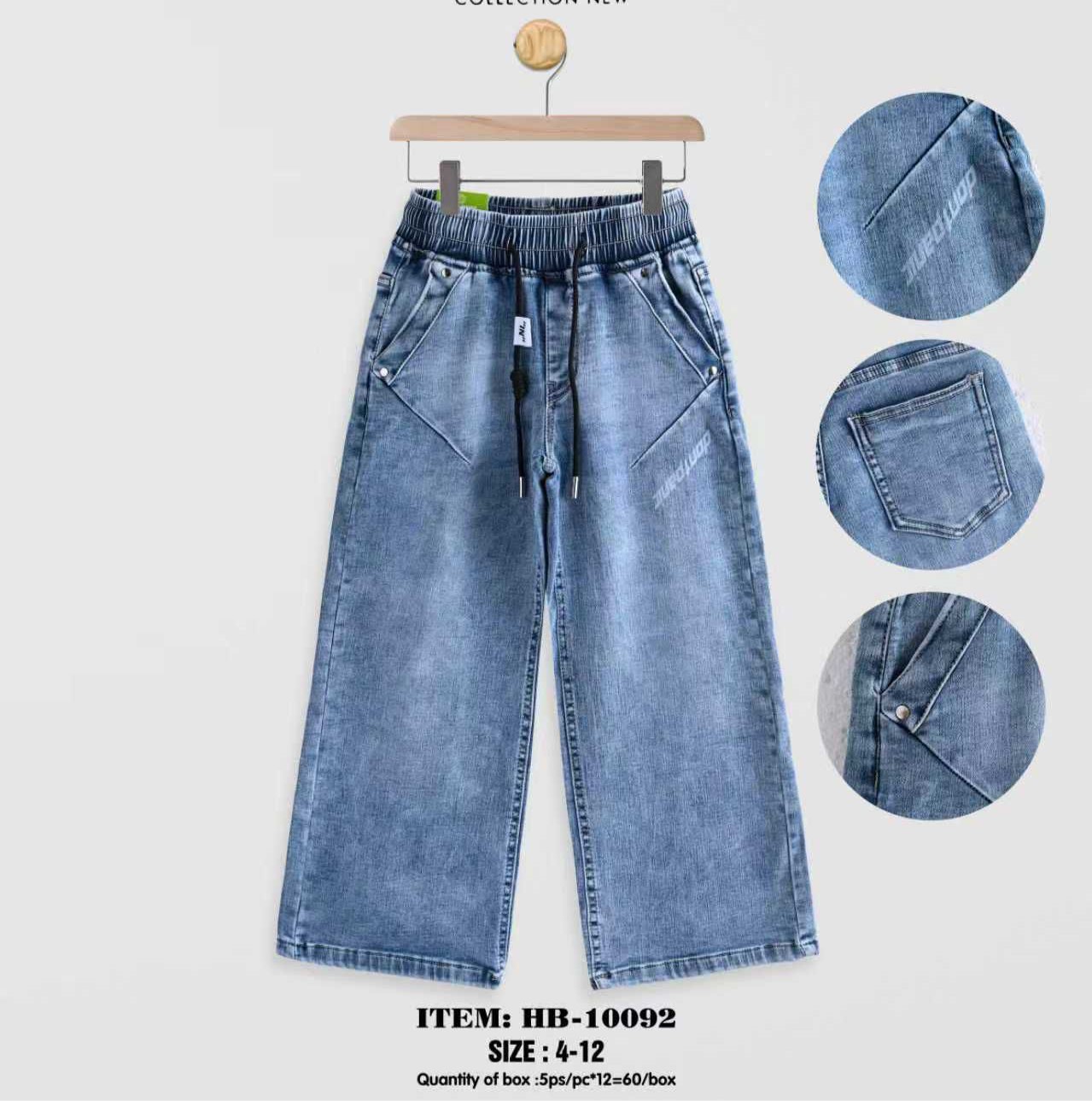 Spodnie JEANSY DZIECIĘCA , Size 4-12lat, paczka 5szt ,1kolor