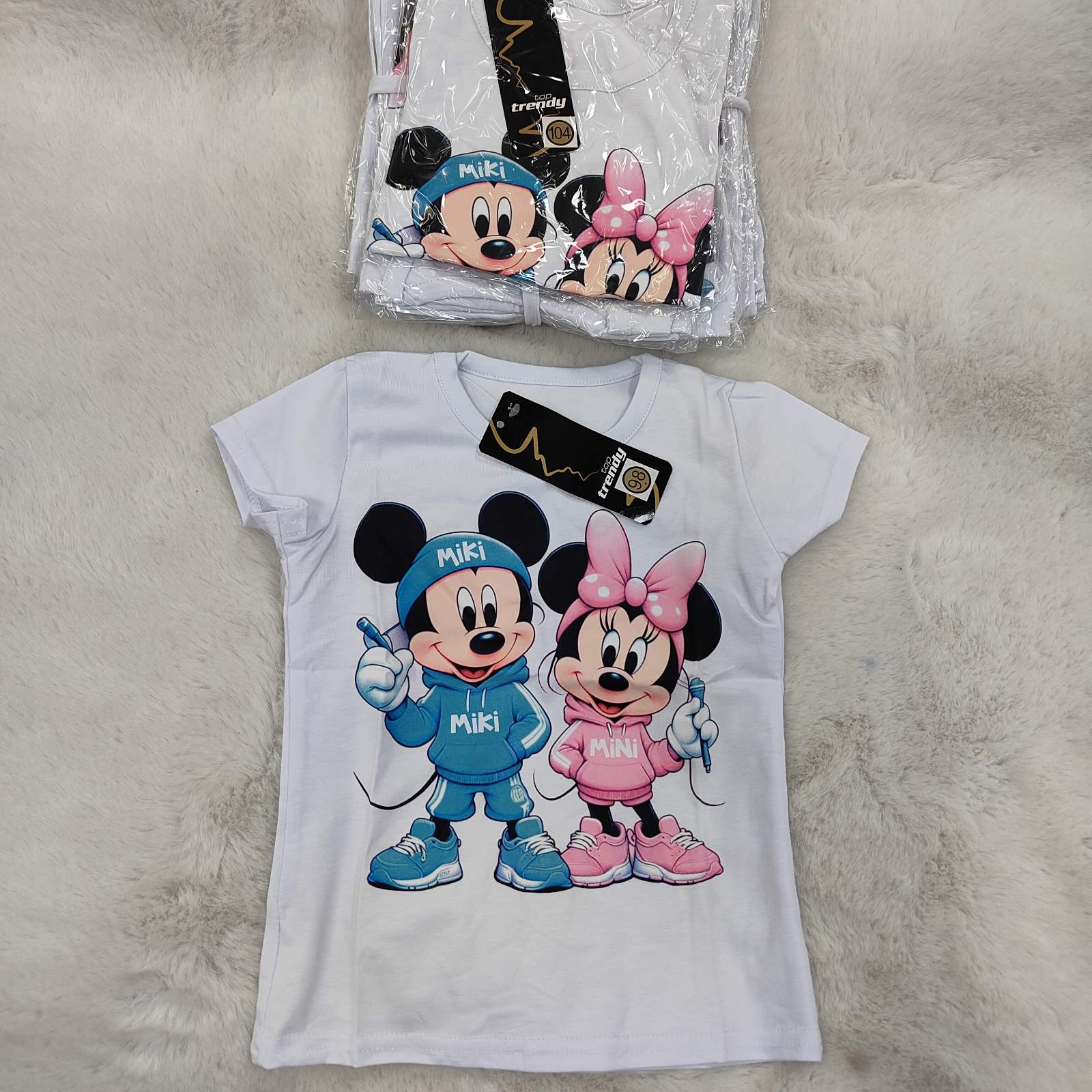 Bluzki DZIECIĘCA ,size 98-146,paczka 9szt ,1kolor