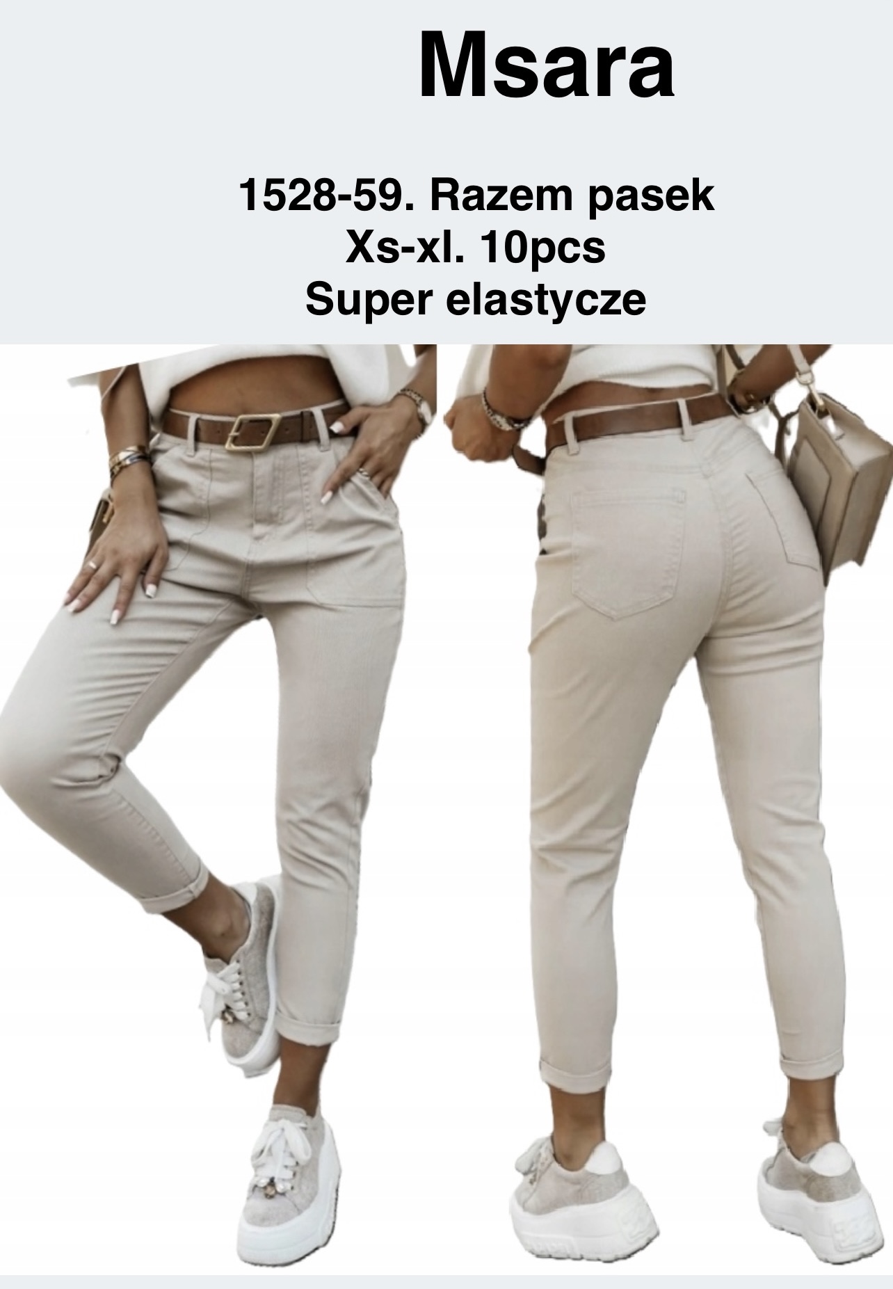 Jeansy  damskie , Size xs-xl,paczka 10szt,1kolor