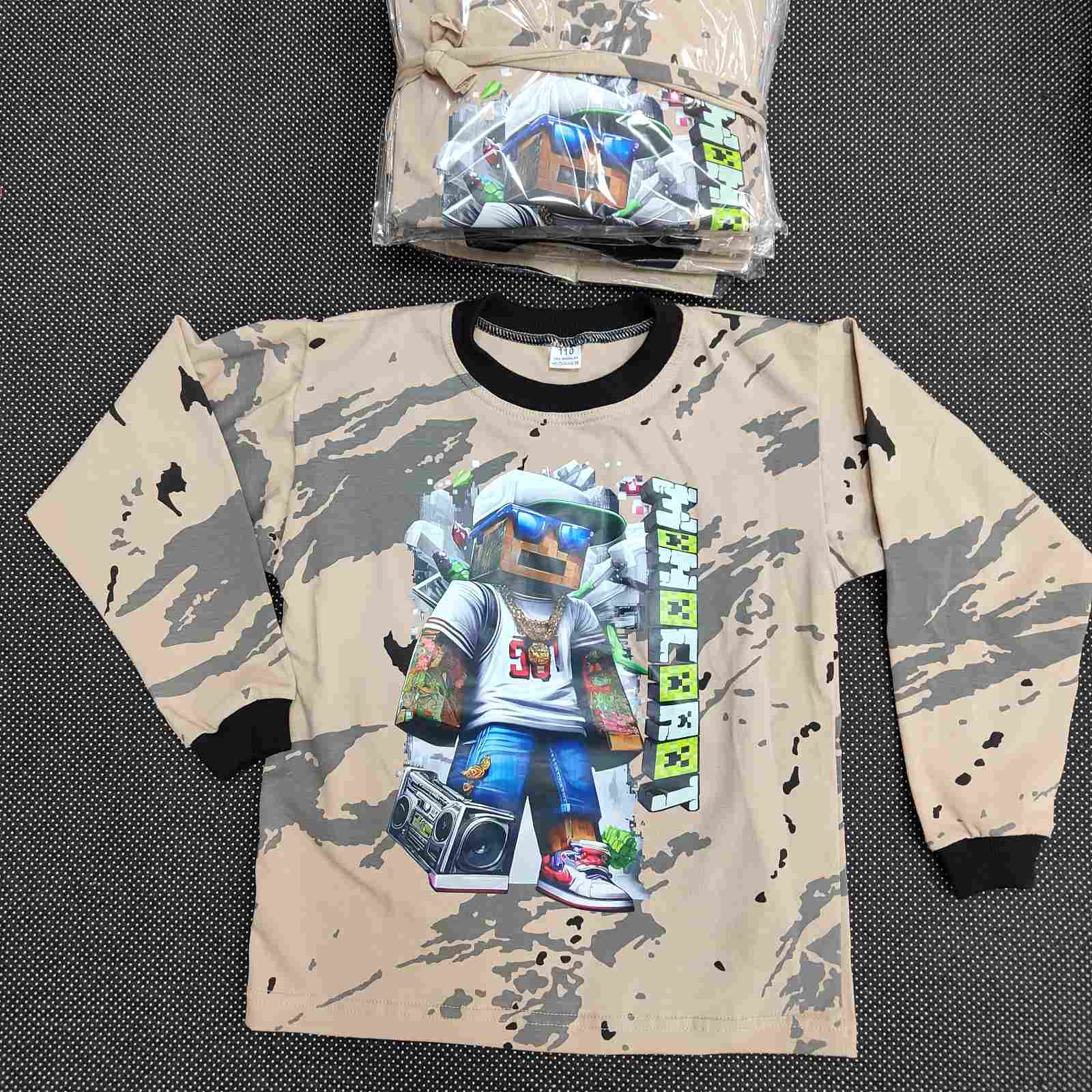 Bluzki DZIECIĘCA ,size 110-146,paczka 7szt ,1kolor