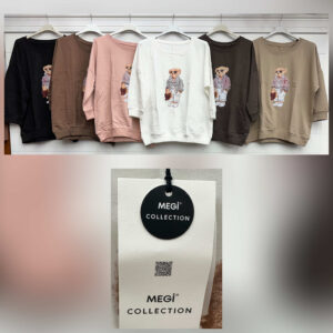 Bluzy Damskie TURECKA, Size uni, paczka 6szt ,mix kolor