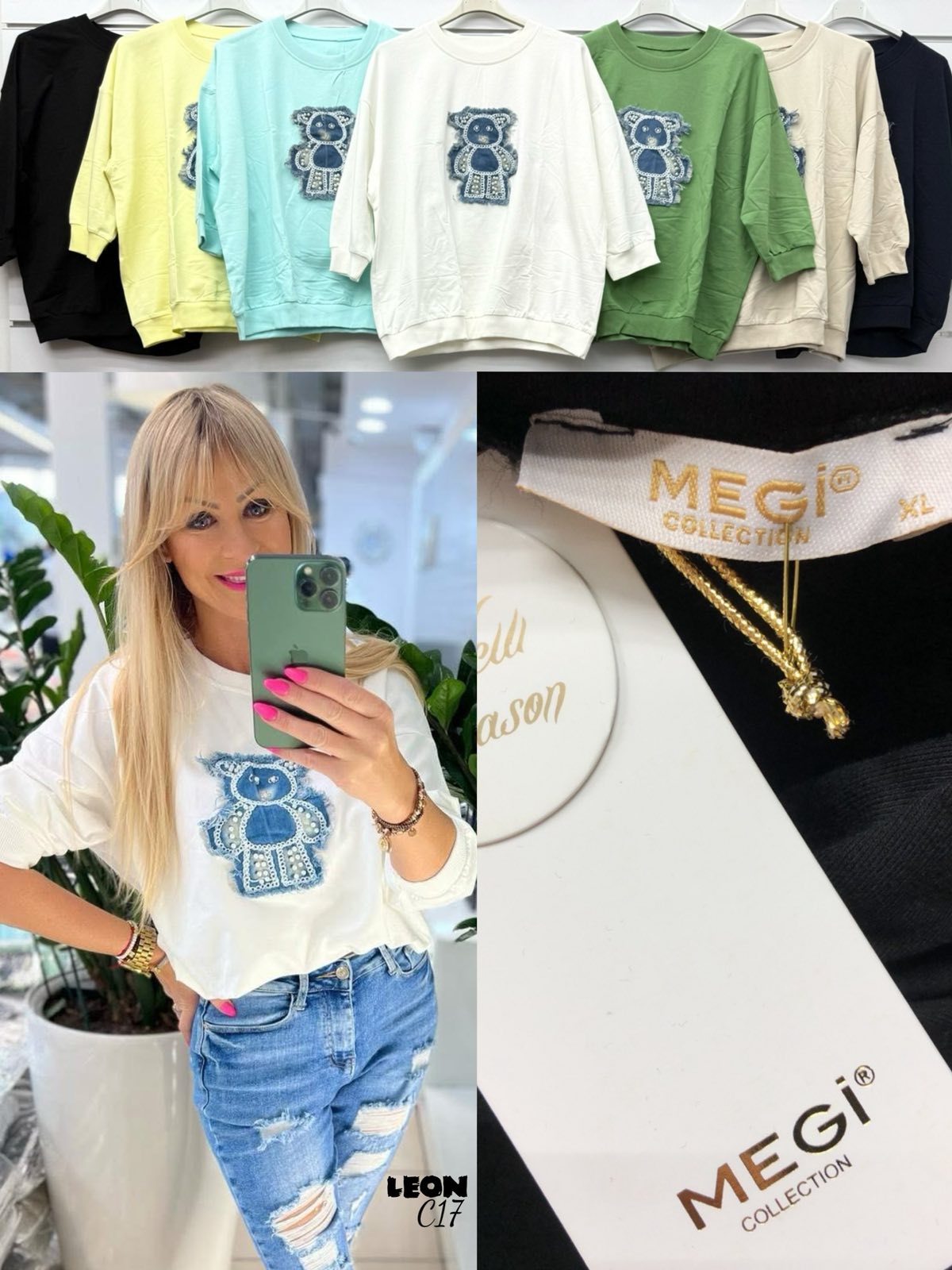 Bluzy Damskie TURECKA , Size uni, paczka 6szt ,mix kolor