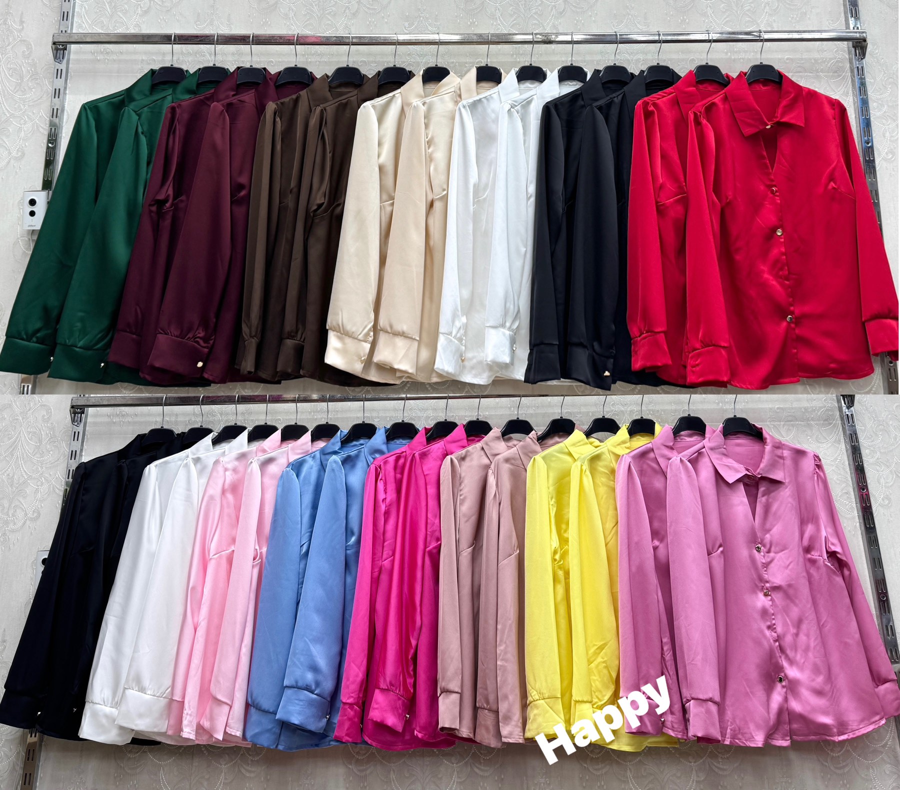 Koszule Damskie Włoskie , Size uni, paczka 6szt ,mix kolor