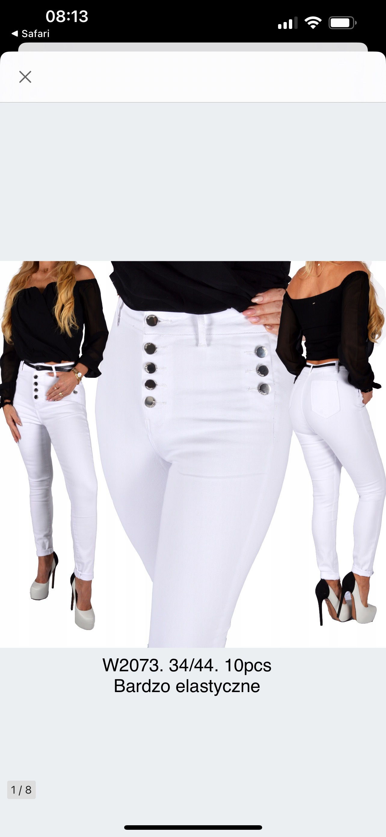 Jeansy damskie , Size 34-44, paczka 10szt,1kolor