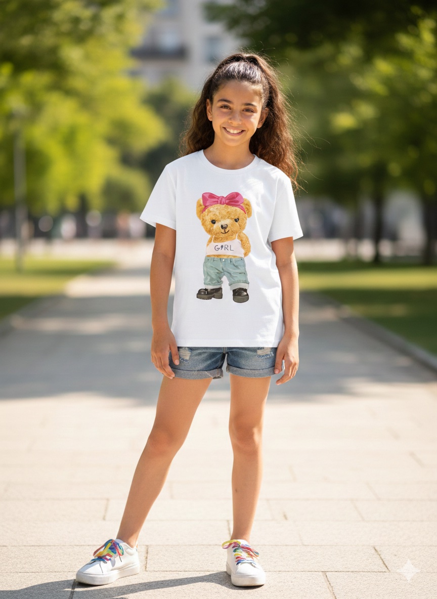 Bluzki DZIECIĘCA , Size 4-14lat, paczka 6szt ,1kolor