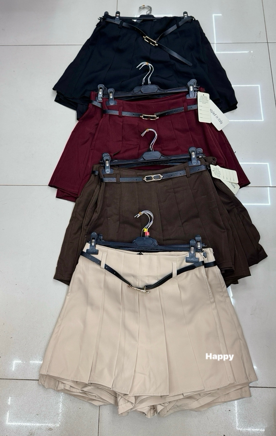 Spódnica  Damskie wloskie, Size s-xl, paczka 4szt ,1kolor