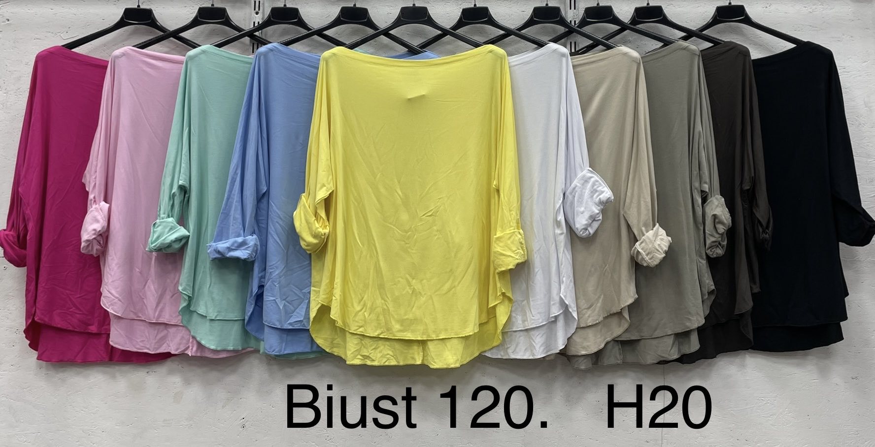 Bluzki Damskie  WŁOSKA  , Size uni, paczka 6szt ,mix kolor