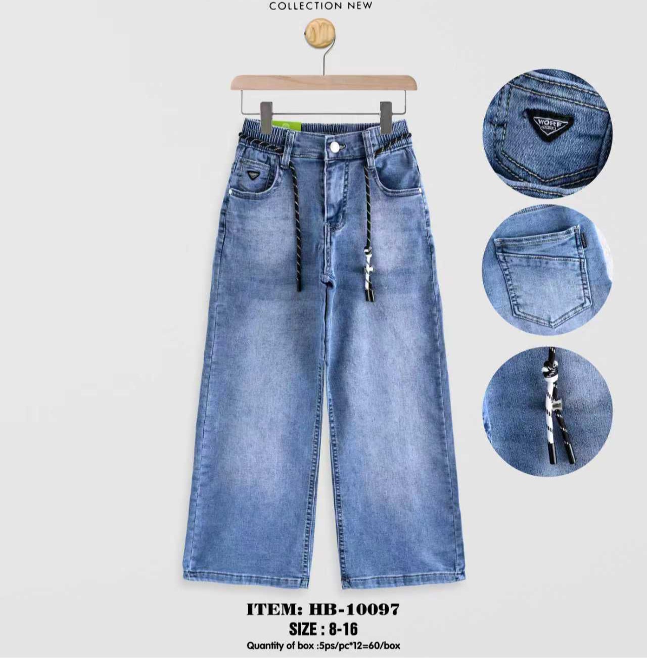 Spodnie JEANSY DZIECIĘCA , Size 8-16lat, paczka 5szt ,1kolor