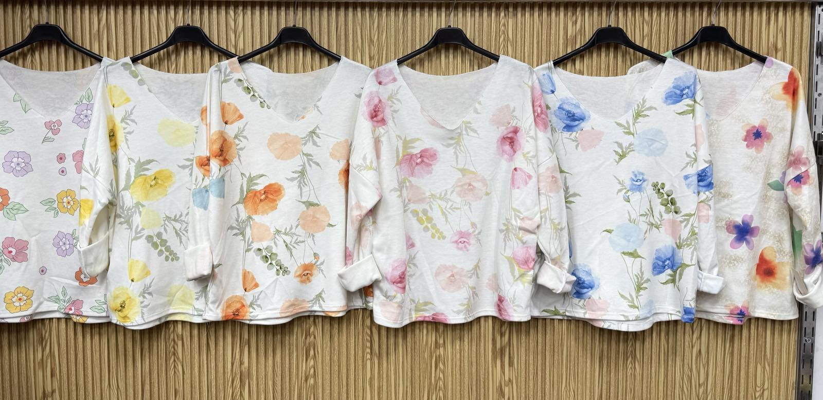 Bluzki Damskie  WŁOSKA  , Size uni, paczka 6szt ,mix kolor