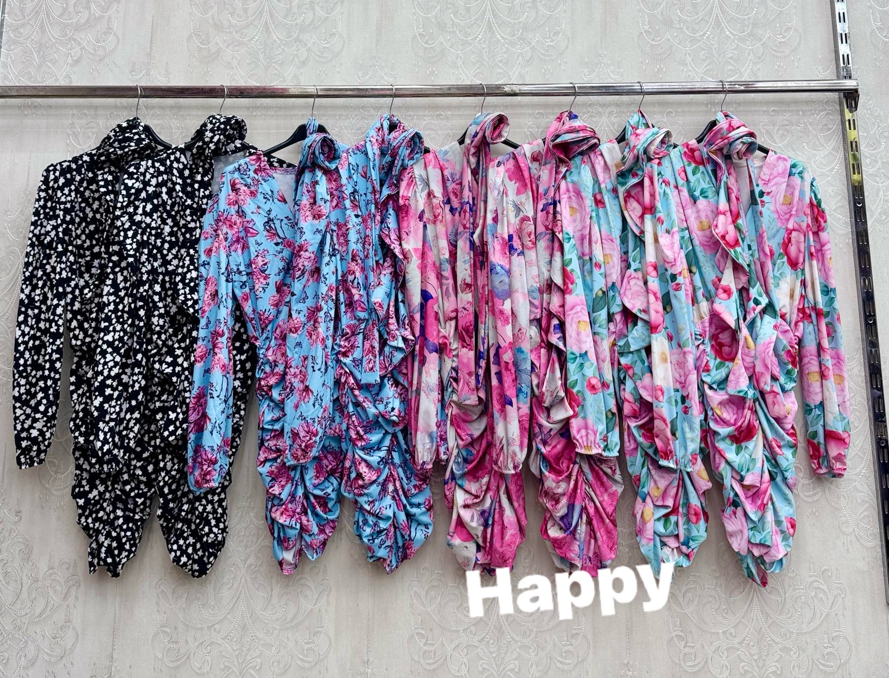 Sukienki Damskie wloskie, Size uni, paczka 6szt ,mix kolor