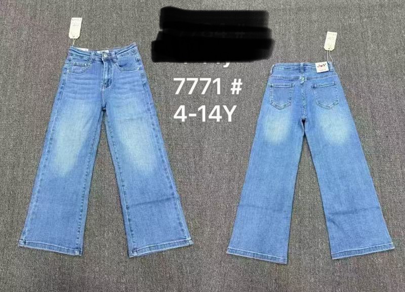 Spodnie  jeansy DZIECIĘCA, Size 4-14lat, paczka 6szt ,1kolor